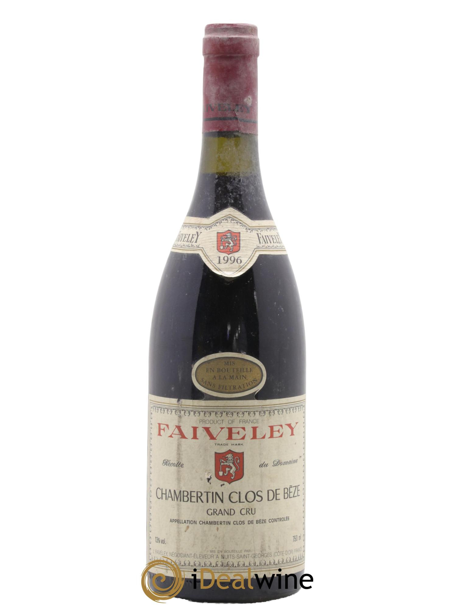 Chambertin Clos de Bèze Grand Cru Faiveley 1996 - Lot de 1 bouteille - 0