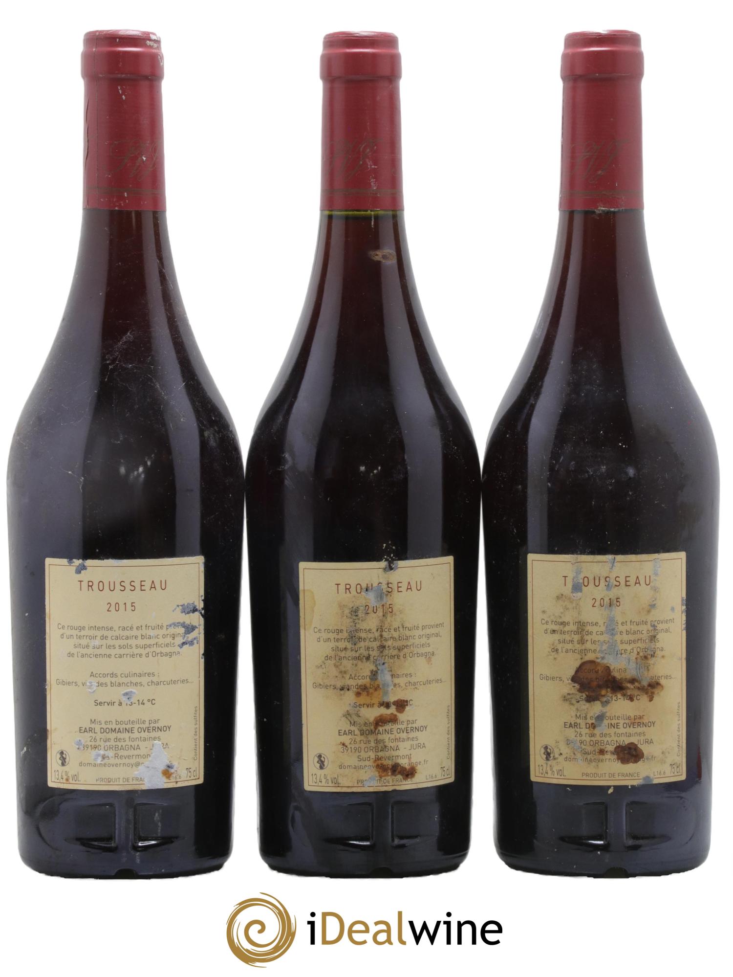 Côtes du Jura Trousseau Guillaume Overnoy 2015 - Posten von 3 Flaschen - 1