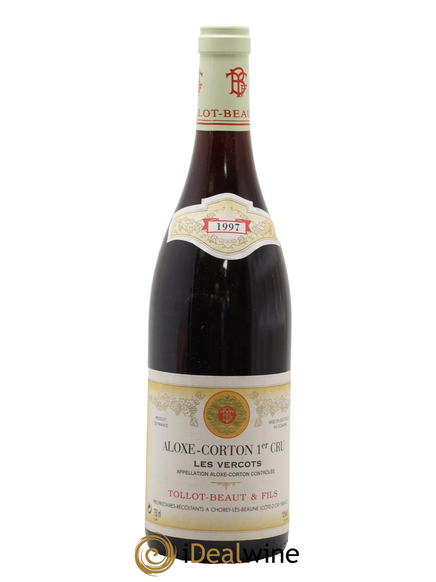 Aloxe-Corton 1er Cru Les Vercots Tollot Beaut (Domaine) 1997 - Posten von 1 Flasche - 0