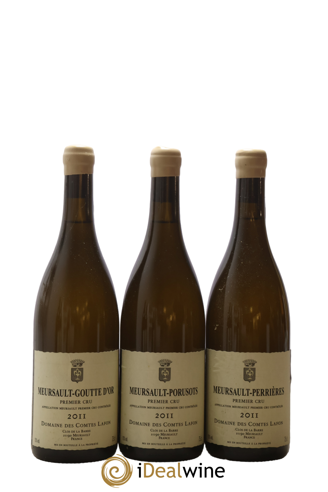 Meursault 1er Cru Caisse Prestige 6 Climats Comtes Lafon (Domaine des)  2011 - Lot de 6 bouteilles - 1
