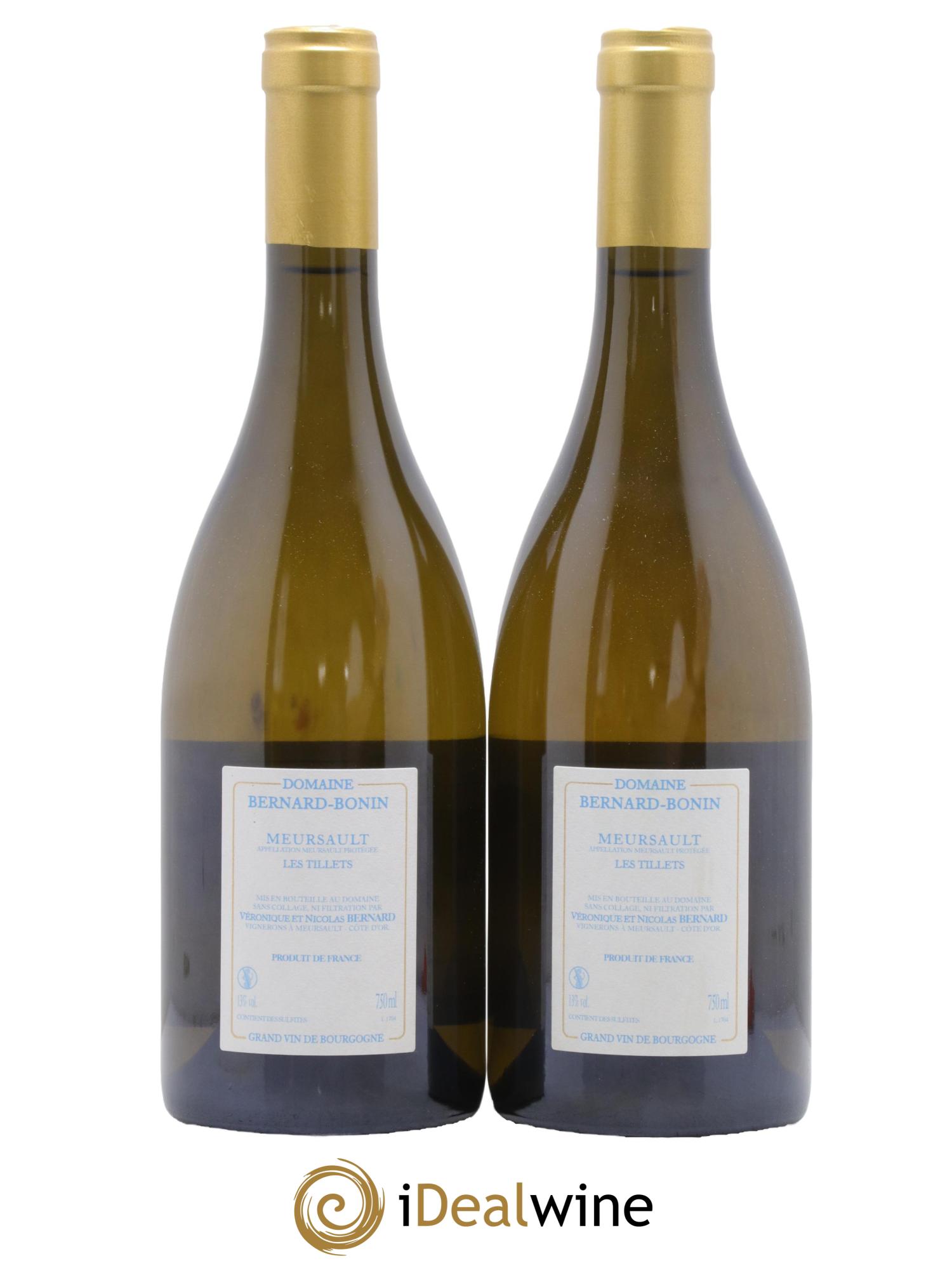 Meursault Les Tillets Bernard Bonin 2017 - Lotto di 2 bottiglie - 1