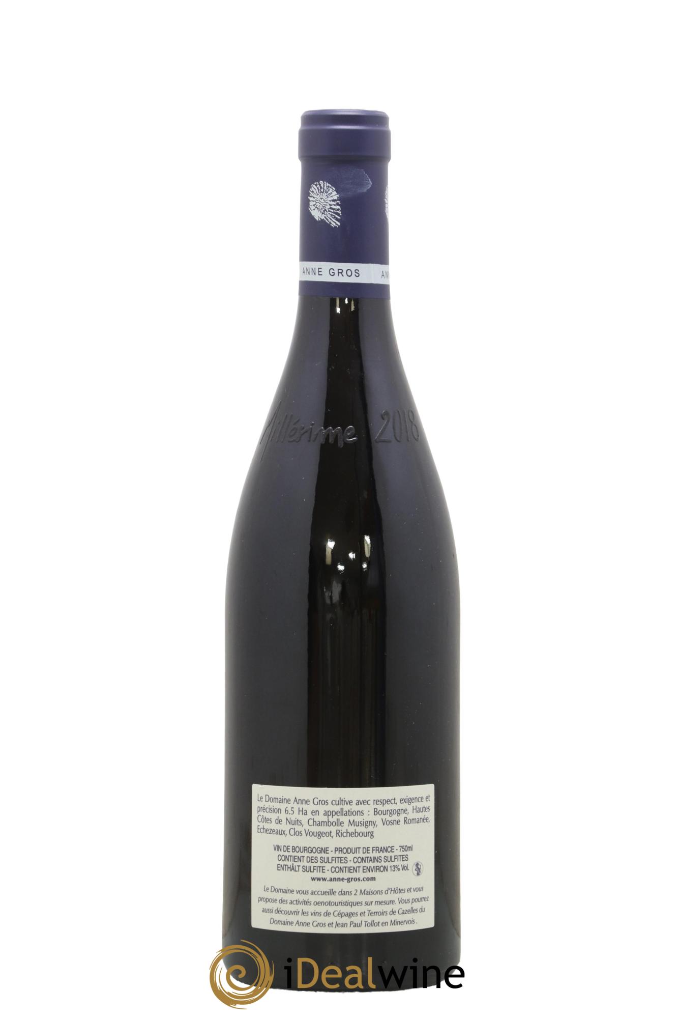 Clos de Vougeot Grand Cru Le Grand Maupertui Anne Gros 2018 - Lot of 1 bottle - 1