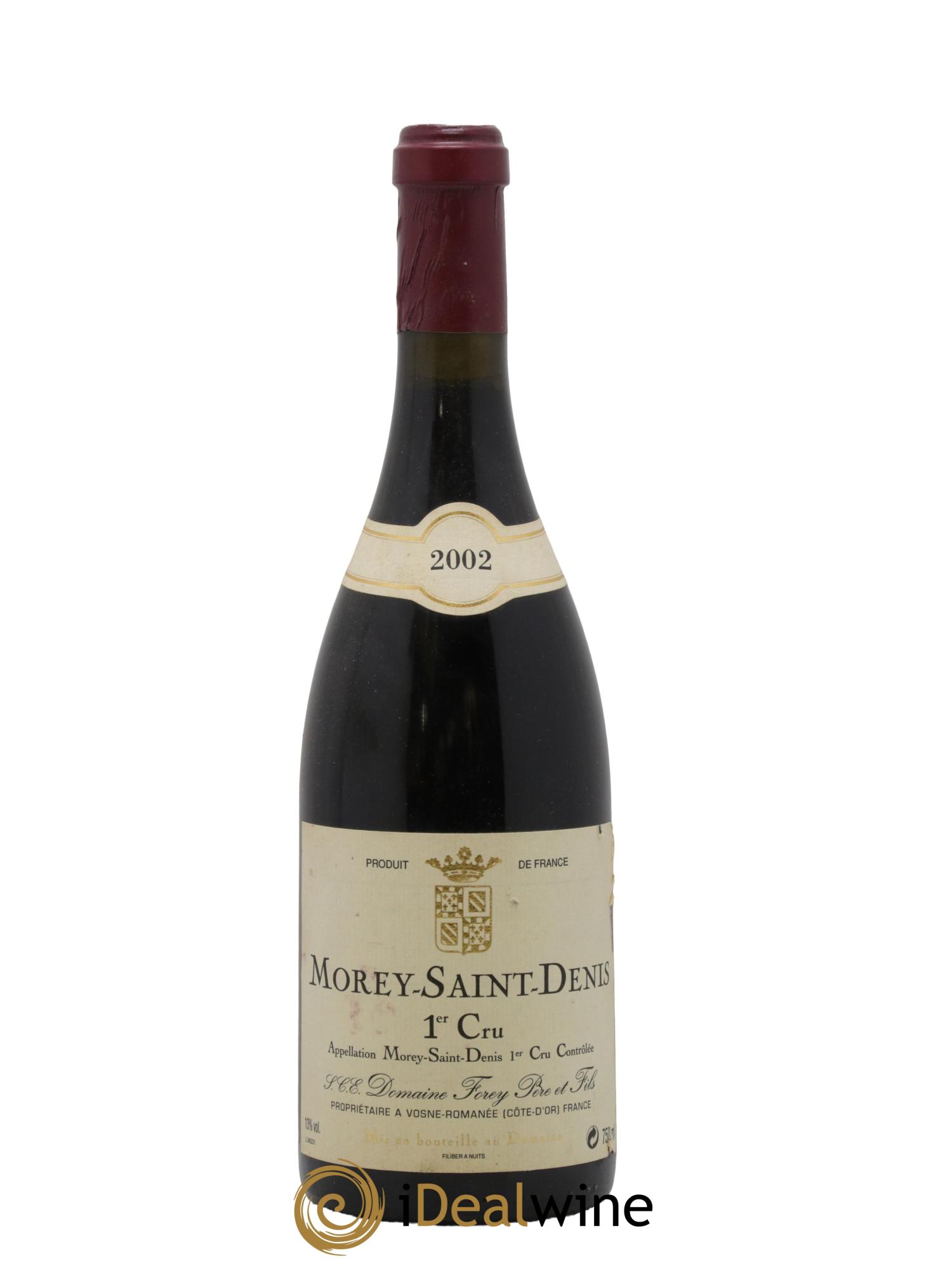 Morey-Saint-Denis 1er Cru Domaine Forey 2002 - Lotto di 1 bottiglia - 0