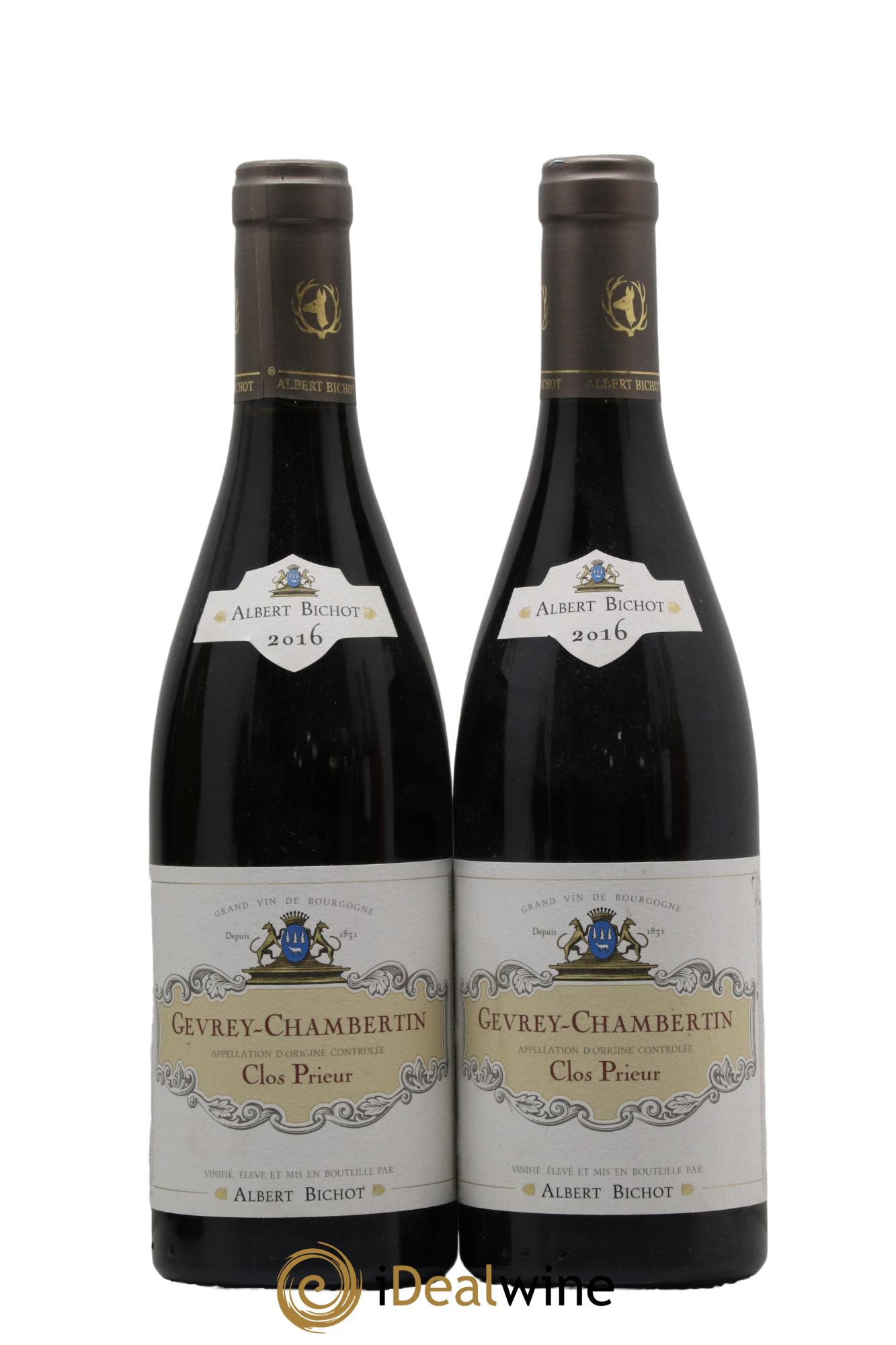 Gevrey-Chambertin Clos Prieur Albert Bichot 2016 - Lot de 2 bouteilles - 0