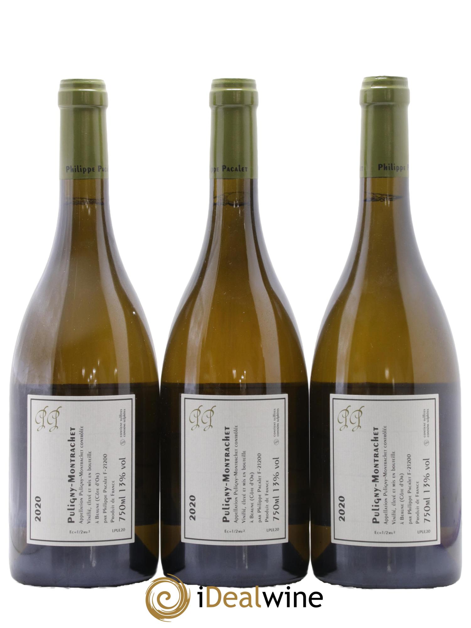 Puligny-Montrachet Philippe Pacalet  2020 - Lotto di 3 bottiglie - 1