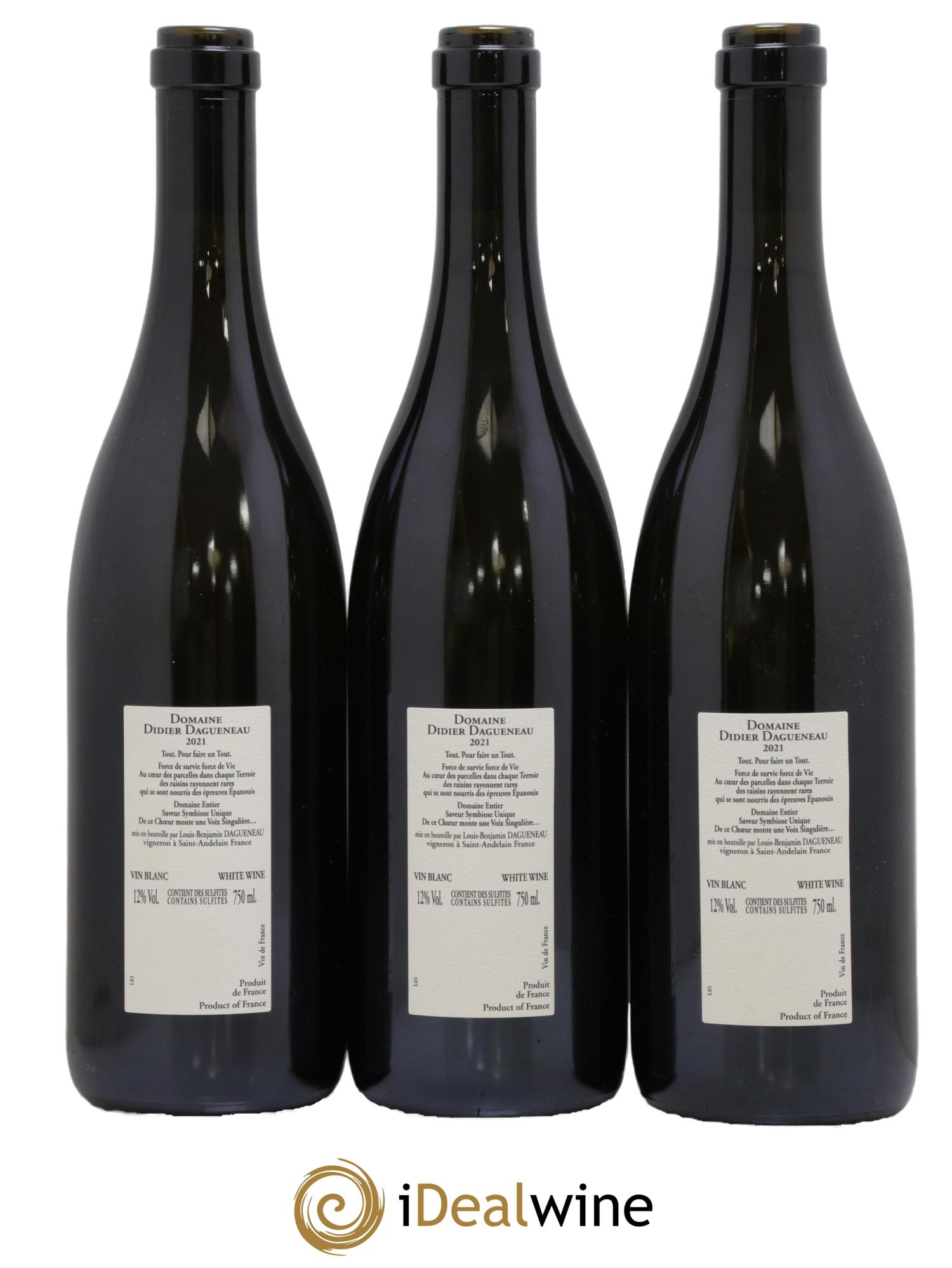 Vin de France XXI Dagueneau (Domaine Didier - Louis-Benjamin) 2021 - Lot de 3 bouteilles - 1