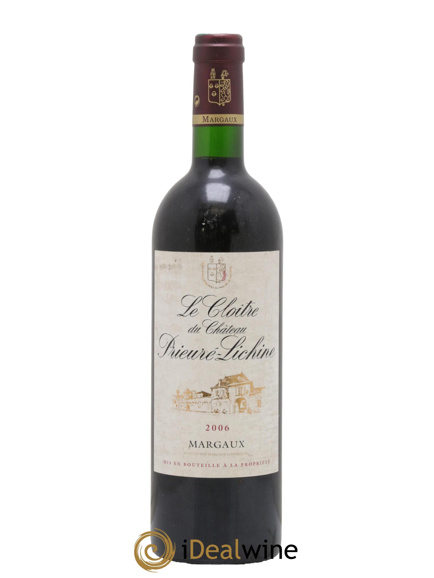 Cloître de Prieuré Lichine 2006 - Lot de 1 bouteille - 0