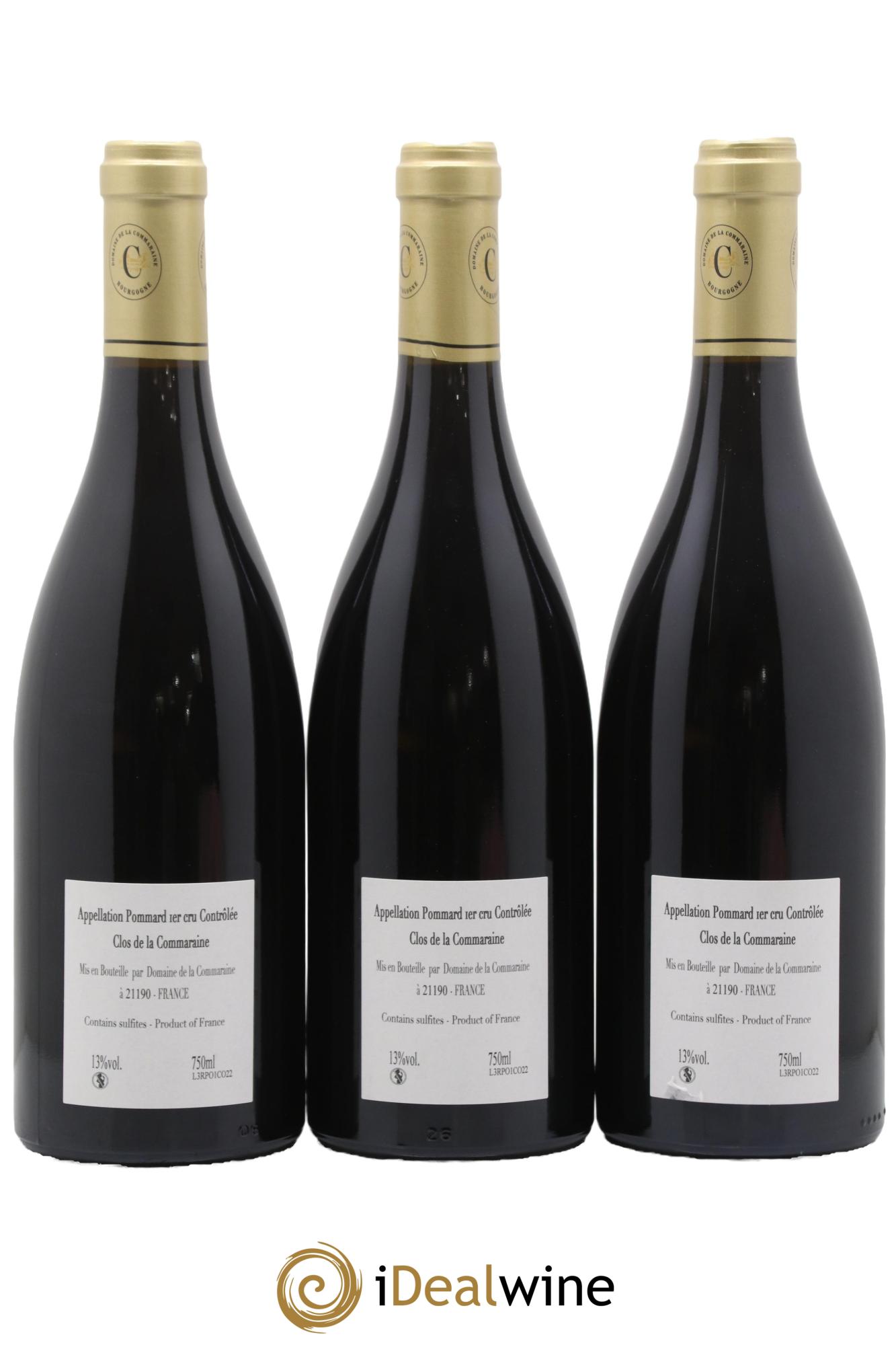 Pommard 1er Cru Clos de la Commaraine De la Commaraine (Domaine) 2022 - Lotto di 3 bottiglie - 1