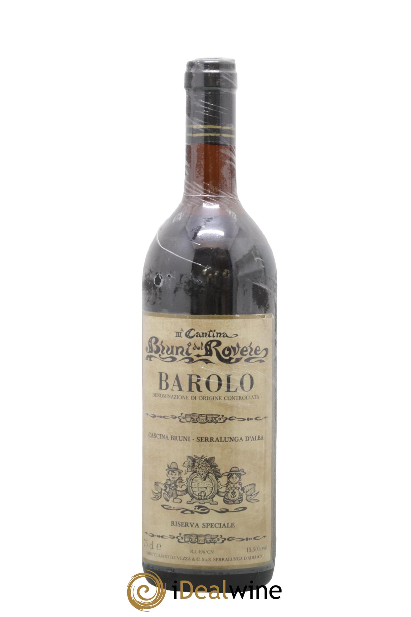 Barolo Riserva Speciale Cantina Bruni Del Rovere - Lot de 1 bouteille - 0