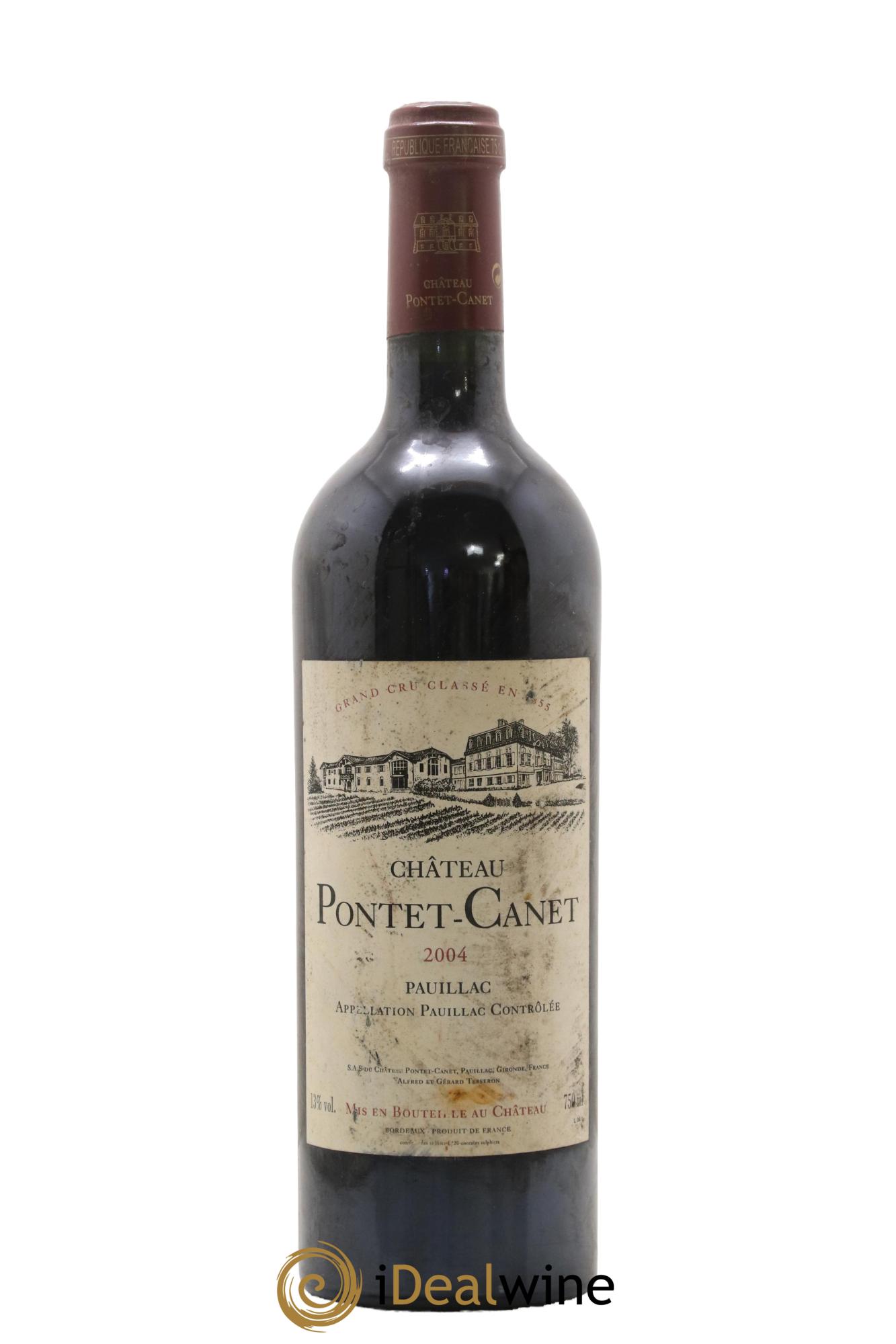 Château Pontet Canet 5ème Grand Cru Classé 2004 - Lot de 1 bouteille - 0