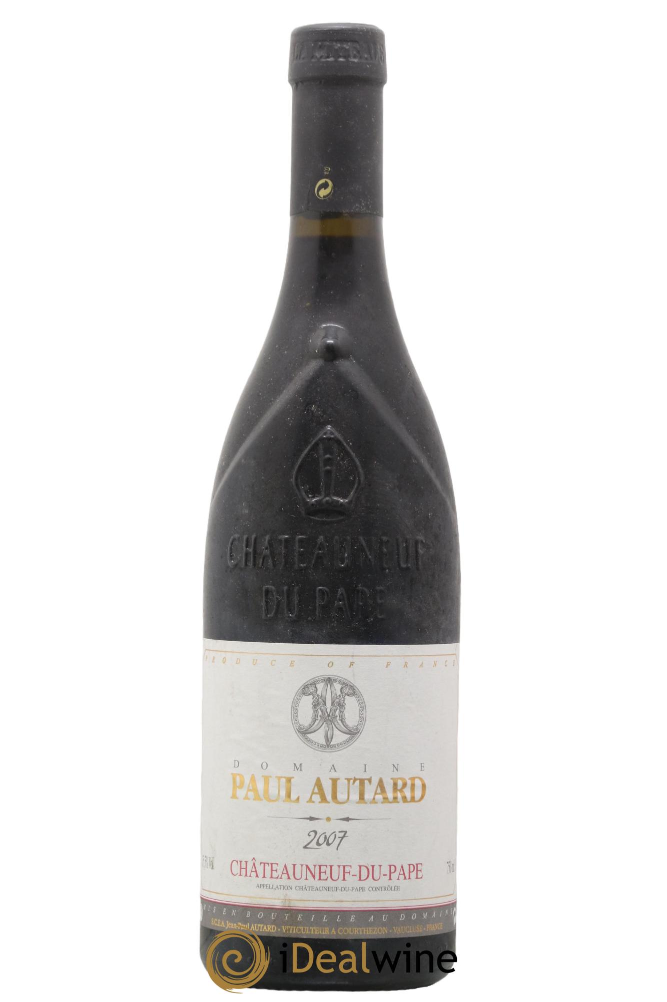 Châteauneuf-du-Pape Domaine Paul Autard Jean-Paul Autard 2007 - Lot de 1 bouteille - 0