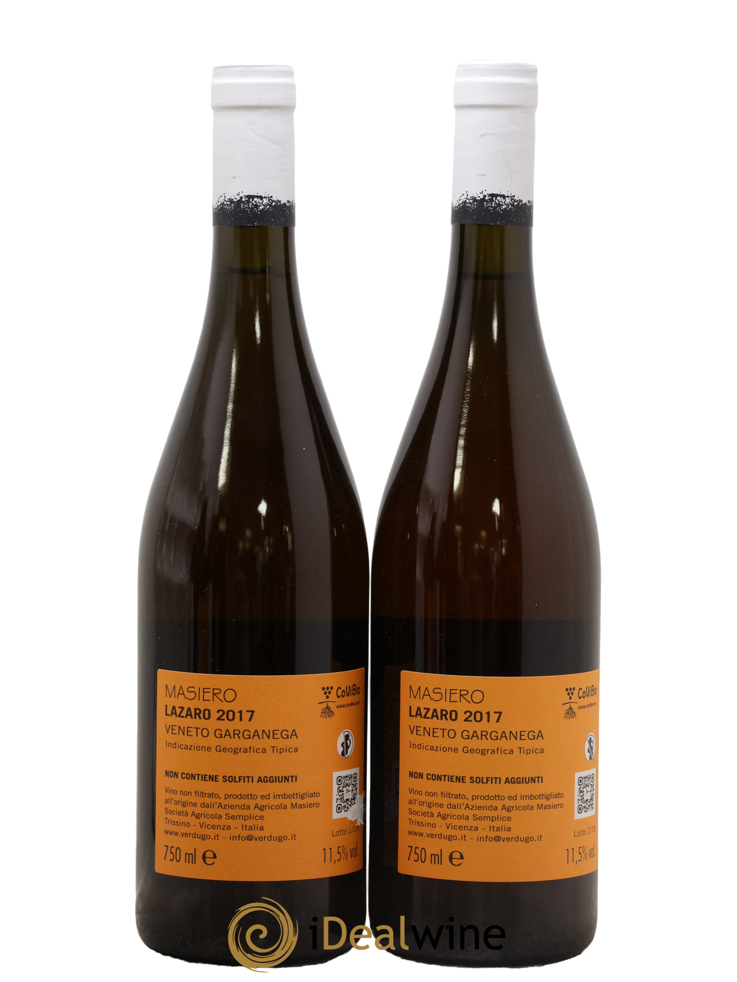 Italie Veneto Lazaro IGT Garganega Gianfranco Masiero 2017 - Lot of 2 bottles - 1