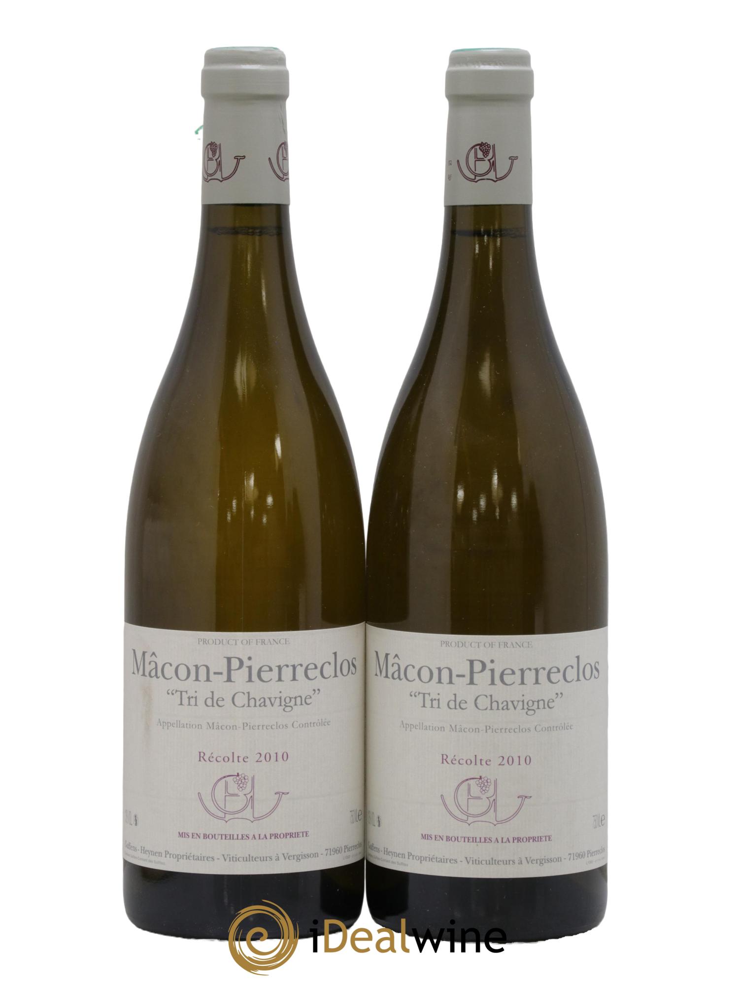 Mâcon-Pierreclos Tri de Chavigne Guffens-Heynen 2010 - Lot de 2 bouteilles - 0
