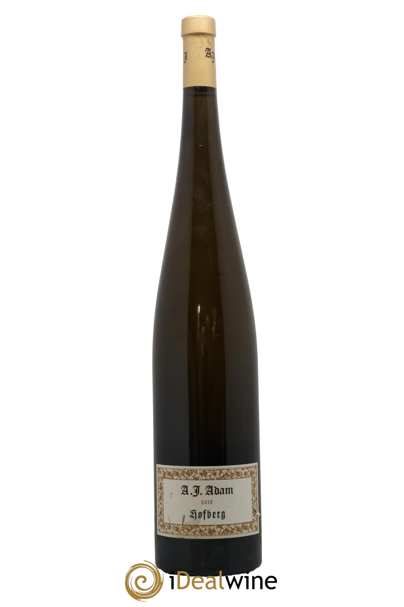 Allemagne Dhroner Hofberg Trocken Ap 05 16 Weingut A.J. Adam 2015 - Lot of 1 magnum - 0