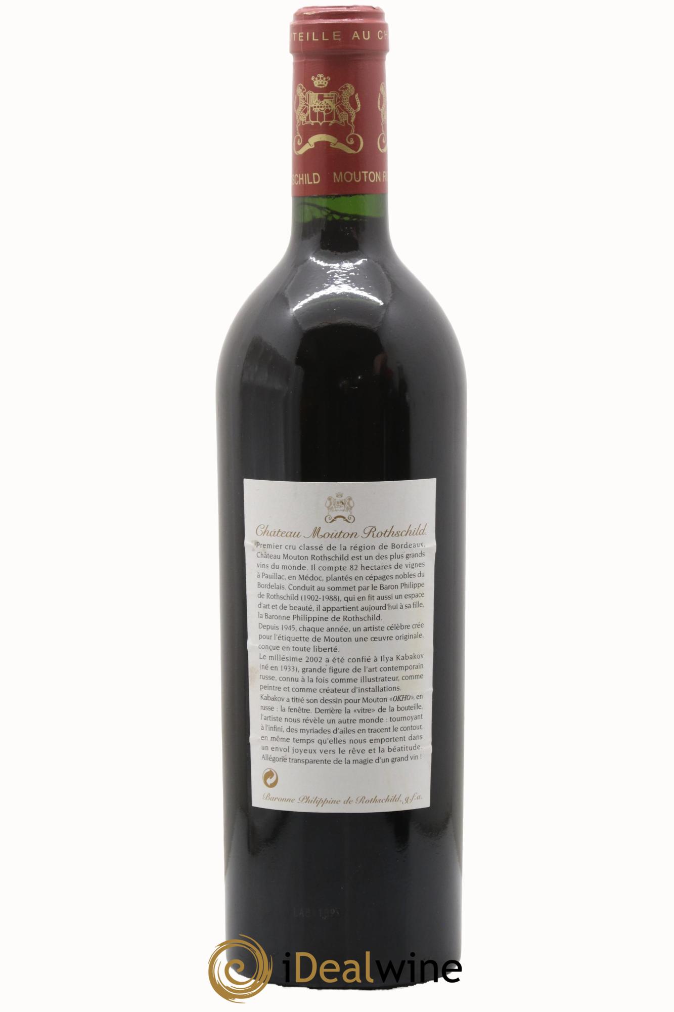 Château Mouton Rothschild 1er Grand Cru Classé 2002 - Lot of 1 bottle - 1