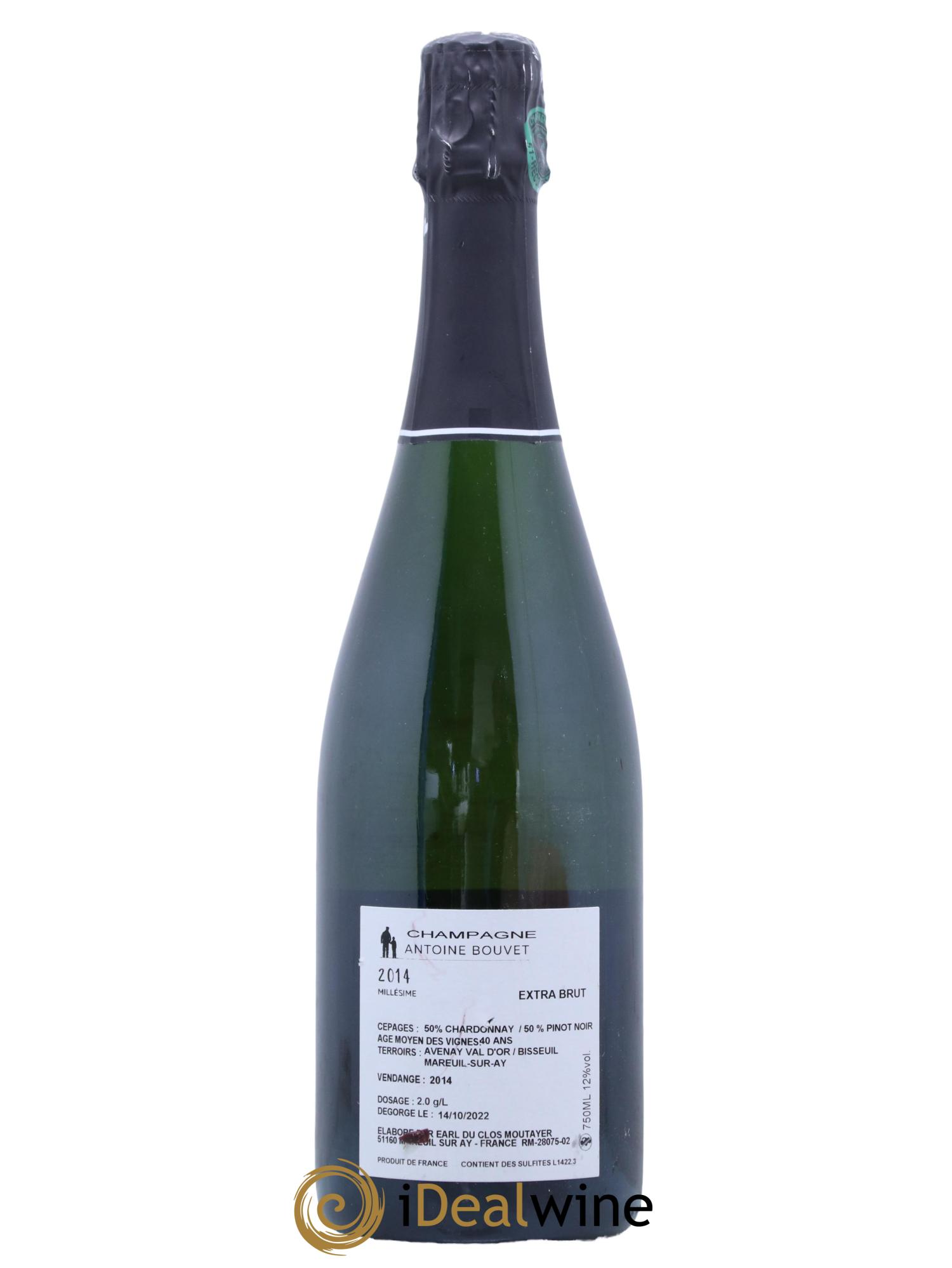 Champagne Extra Brut Maison Antoine Bouvet 2014 - Lot de 1 bouteille - 1