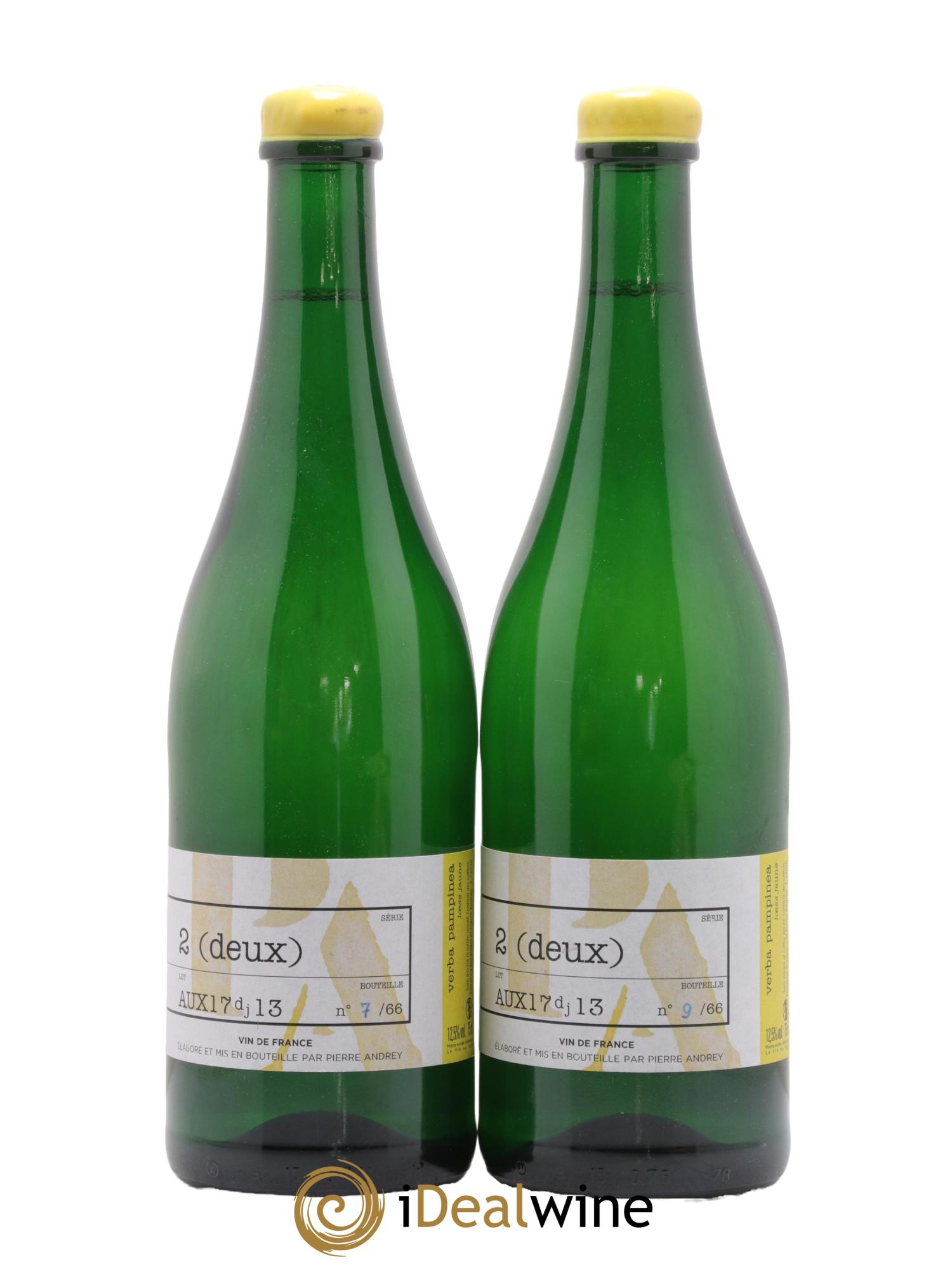 Vin de France Verba Pampinea Auxerrois Florence Bouleaux et Pierre Andrey 2017 - Lot de 2 bouteilles - 0