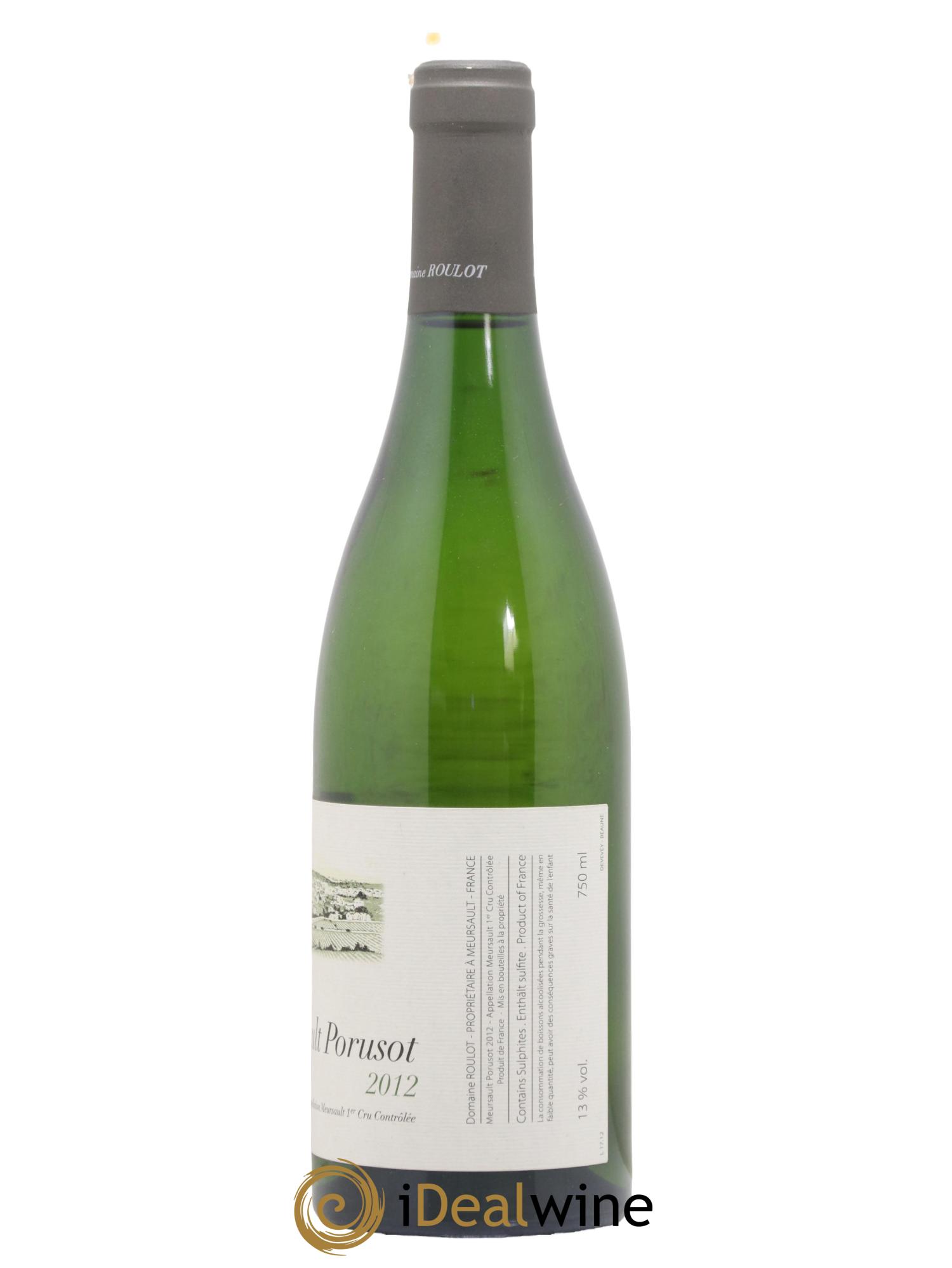 Meursault 1er Cru Le Porusot Roulot (Domaine) 2012 - Posten von 1 Flasche - 1