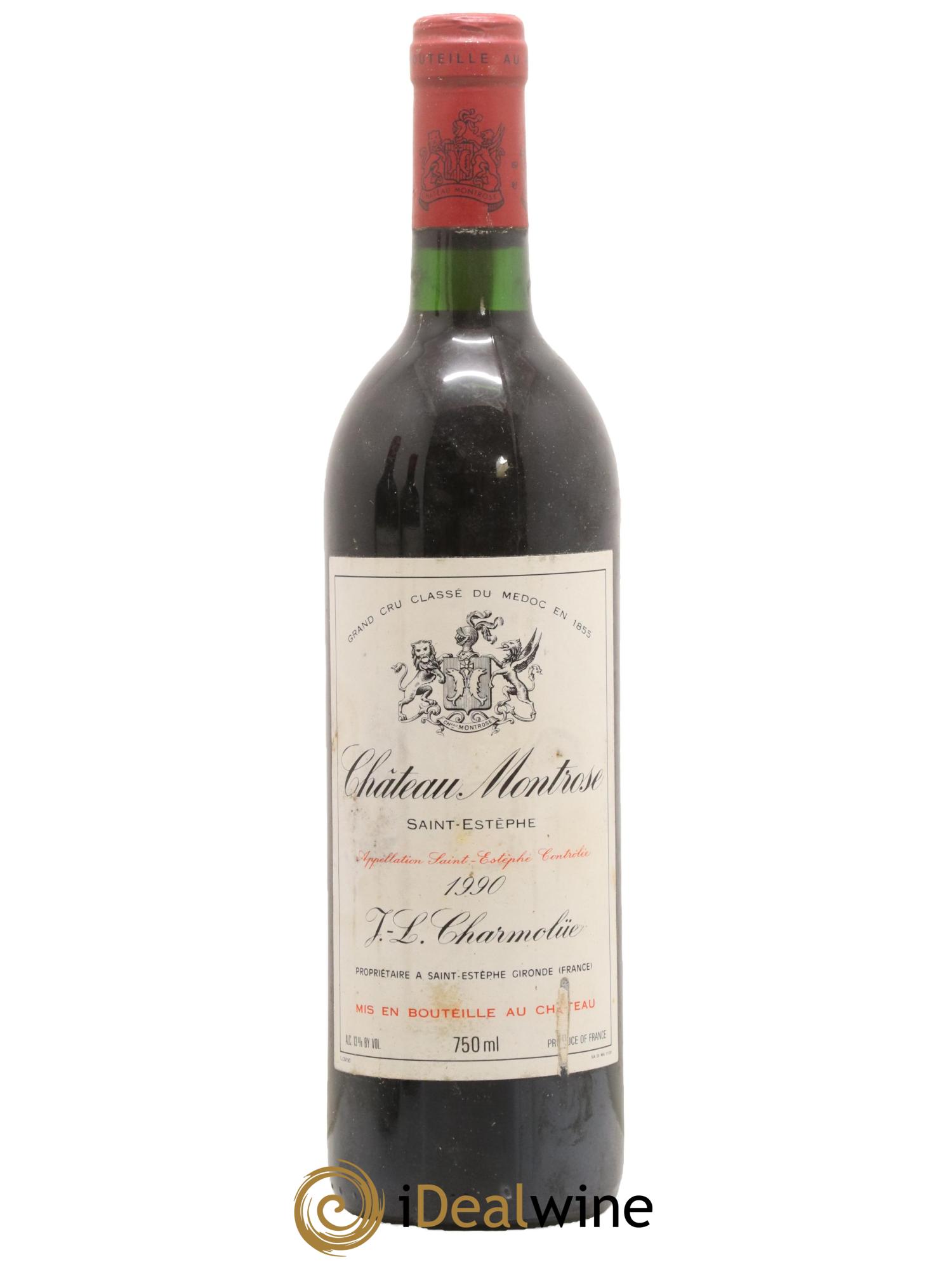 Château Montrose 2ème Grand Cru Classé 1990 - Lot de 1 bouteille - 0