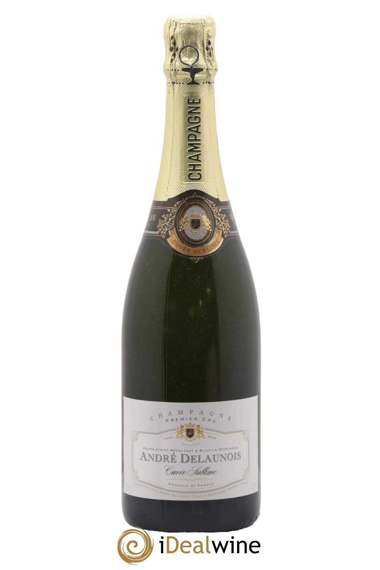 Champagne Cuvée Sublime André Delaunois - Lot de 1 bouteille - 0