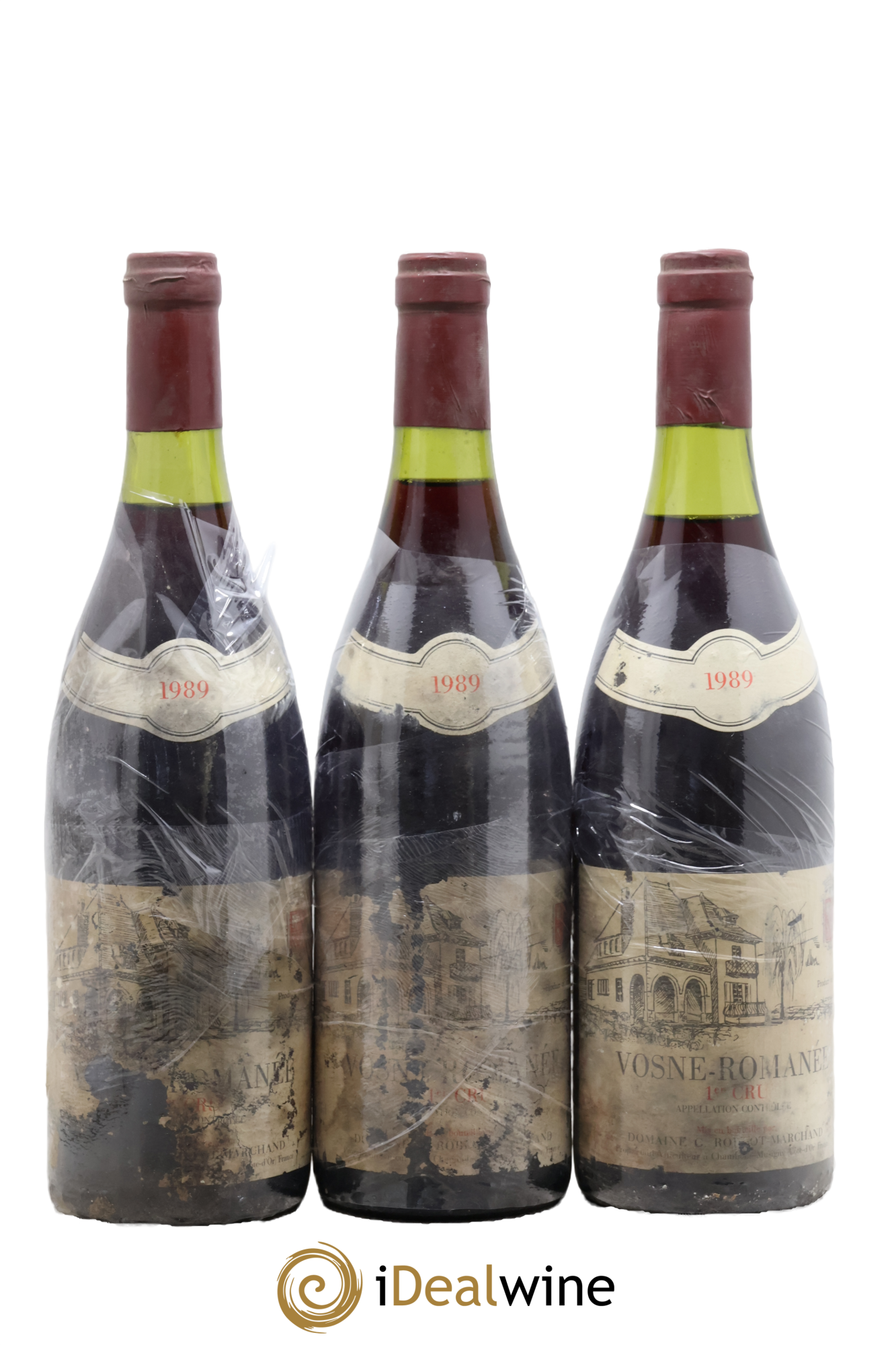 Vosne-Romanée 1er Cru G. Roblot-Marchand & Fils 1989 - Lot de 3 bouteilles - 0