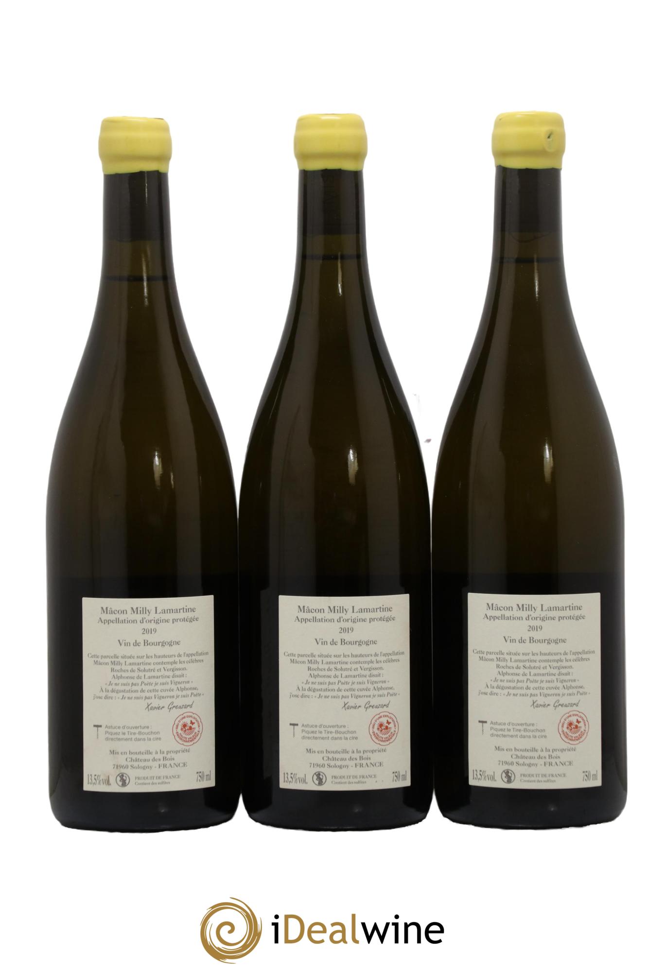 Mâcon Milly Lamartine Cuvée Alphonse Xavier Greuzard 2019 - Lot of 3 bottles - 1