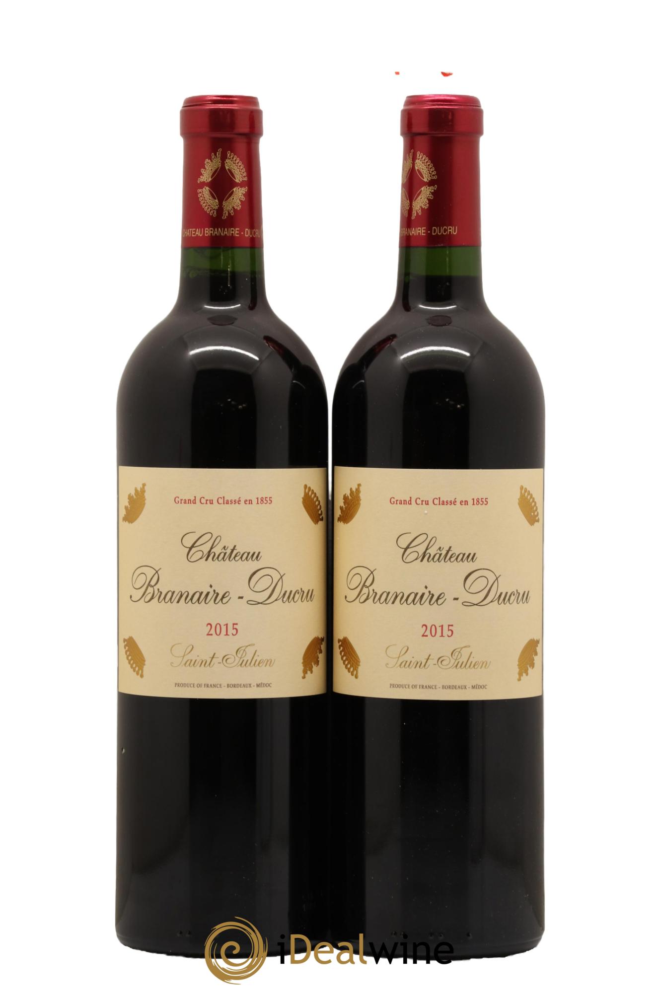 Château Branaire Ducru 4ème Grand Cru Classé 2015 - Lot de 2 bouteilles - 0