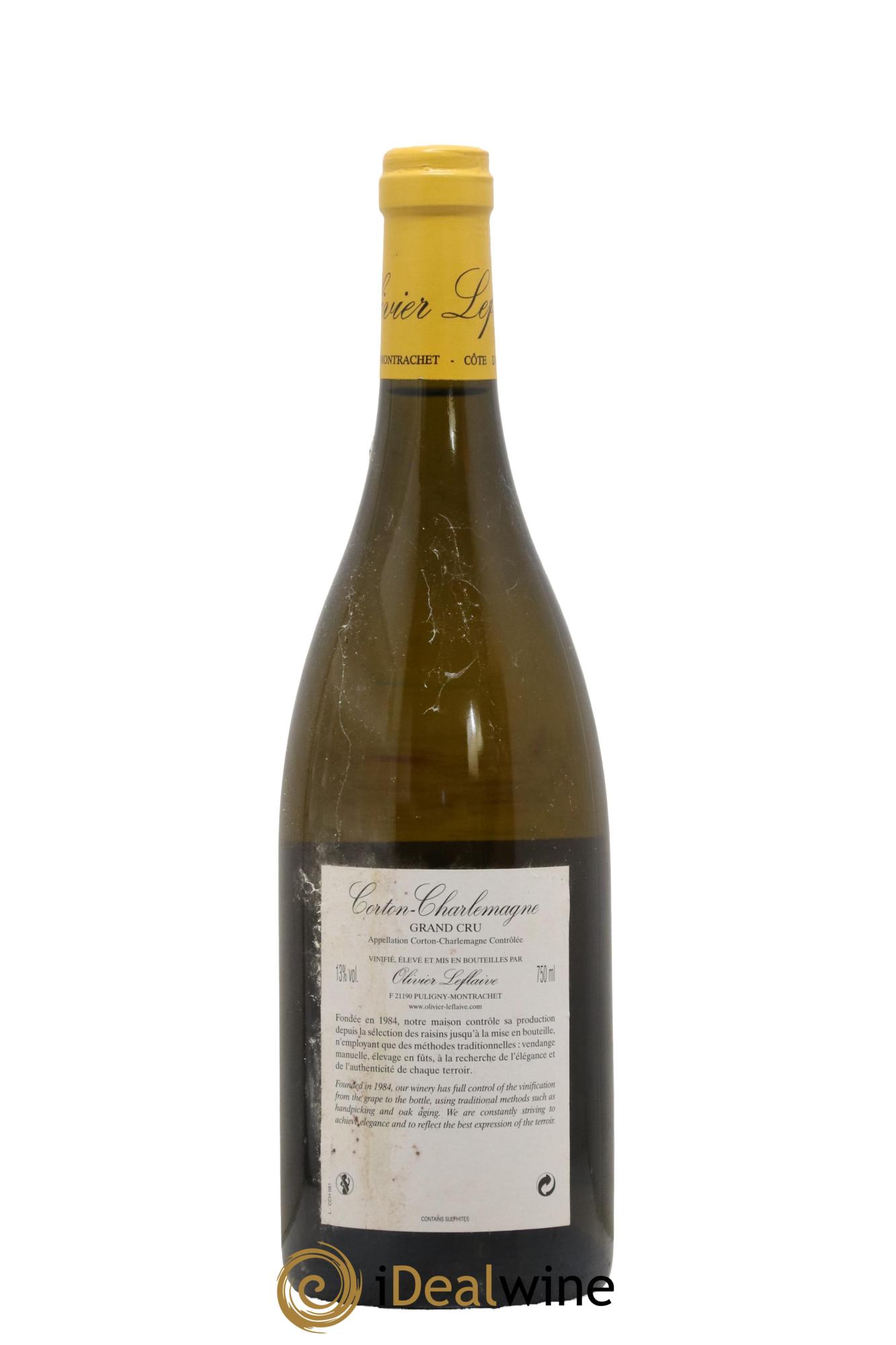 Corton-Charlemagne Grand Cru Olivier Leflaive 2008 - Lot de 1 bouteille - 1
