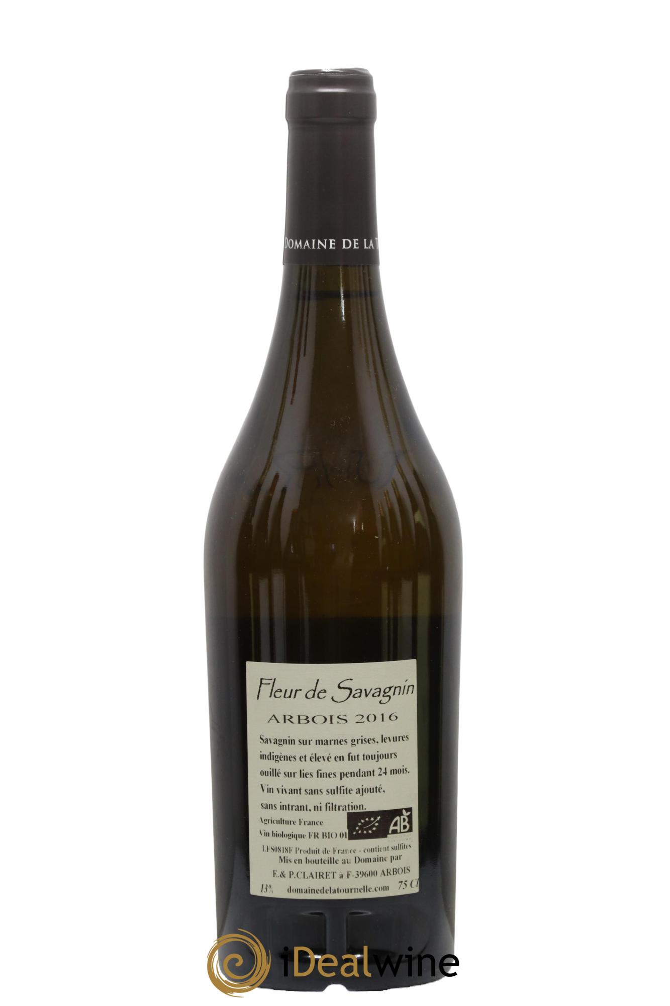 Arbois Fleur De Savagnin Domaine de la Tournelle 2016 - Lot of 1 bottle - 1