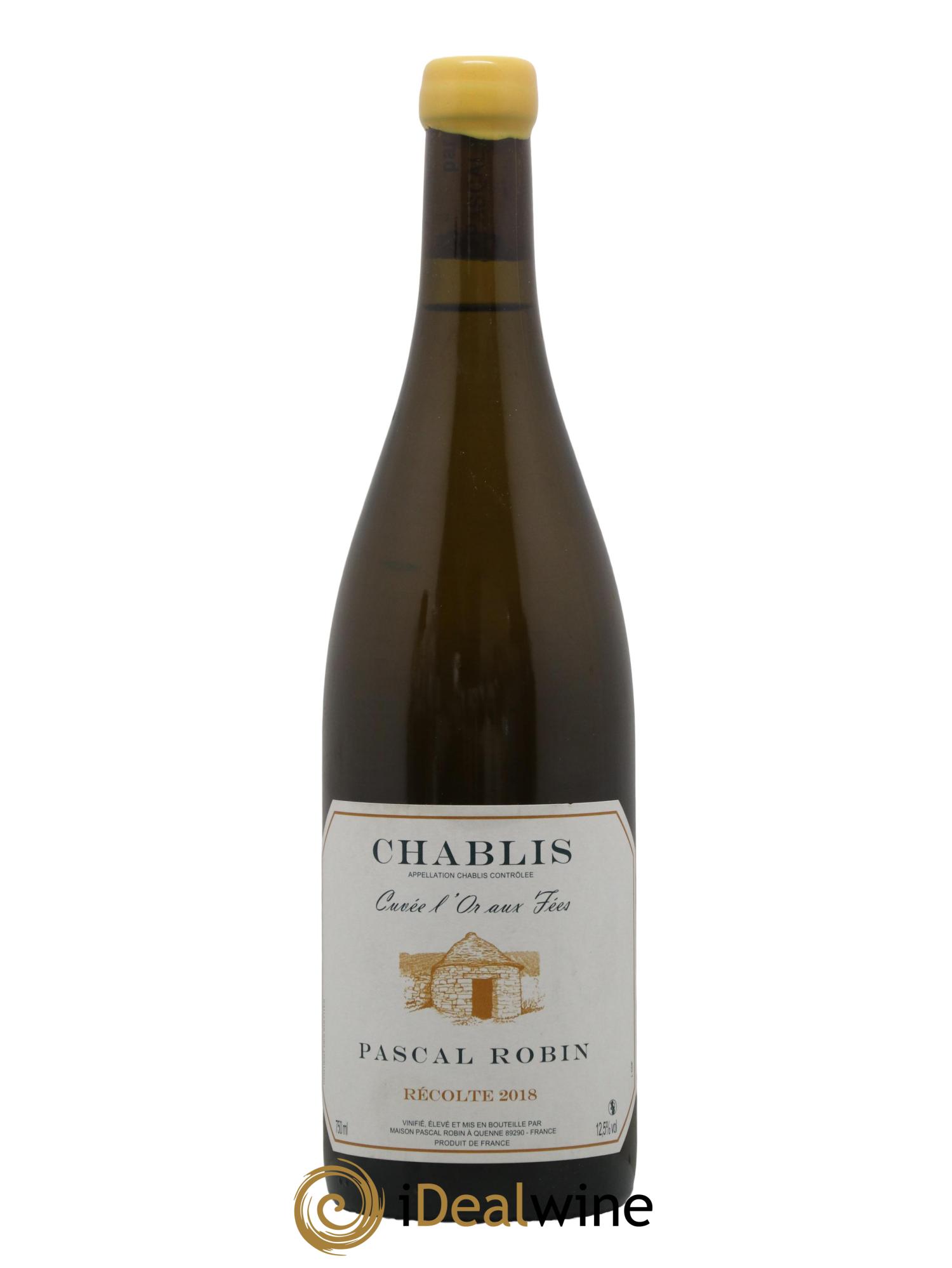 Chablis L Or aux Fees Domaine Pascal Robin 2018 - Lot de 1 bouteille - 0