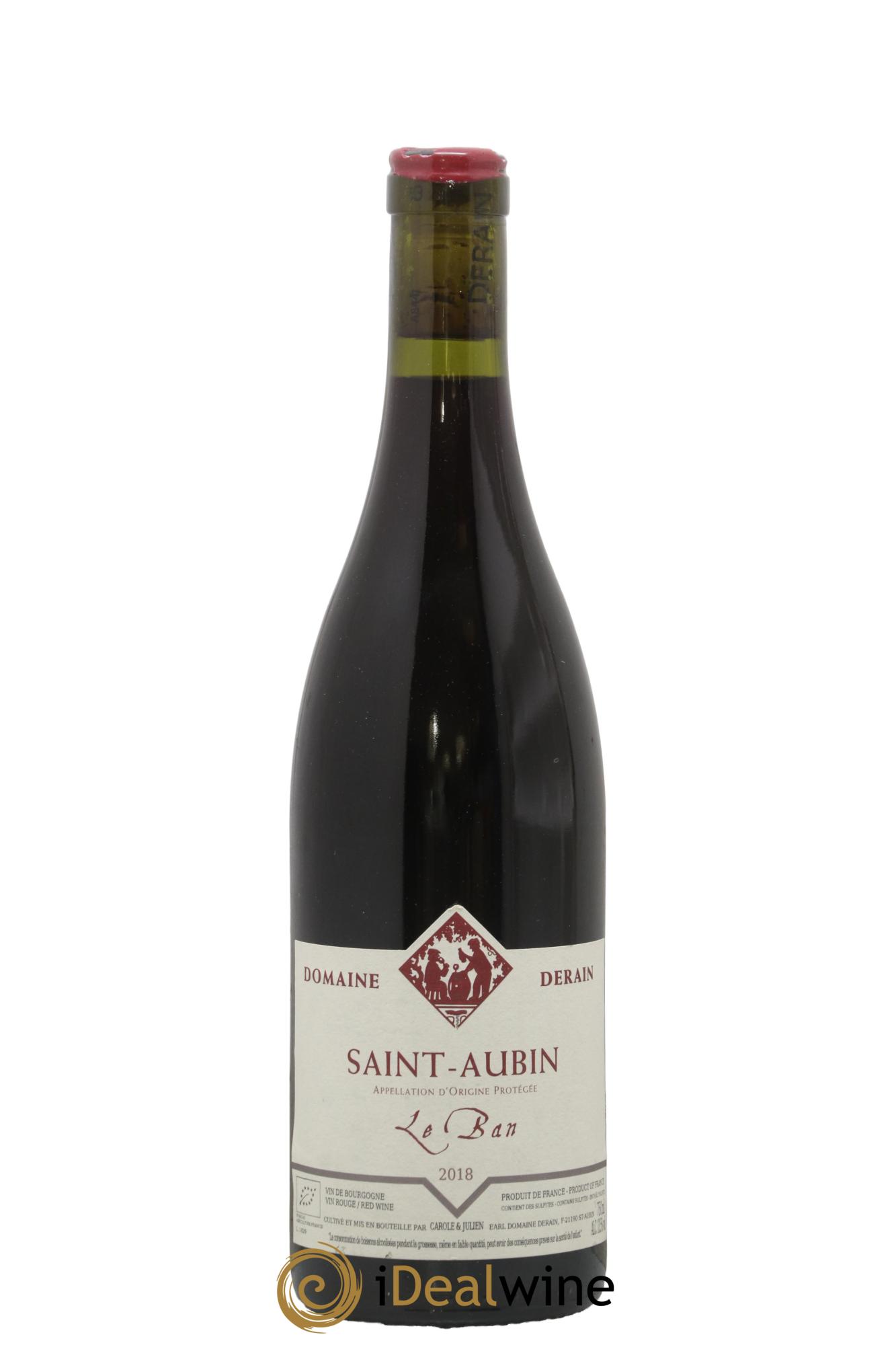 Saint-Aubin Le Ban Catherine et Dominique Derain 2018 - Lot de 1 bouteille - 0