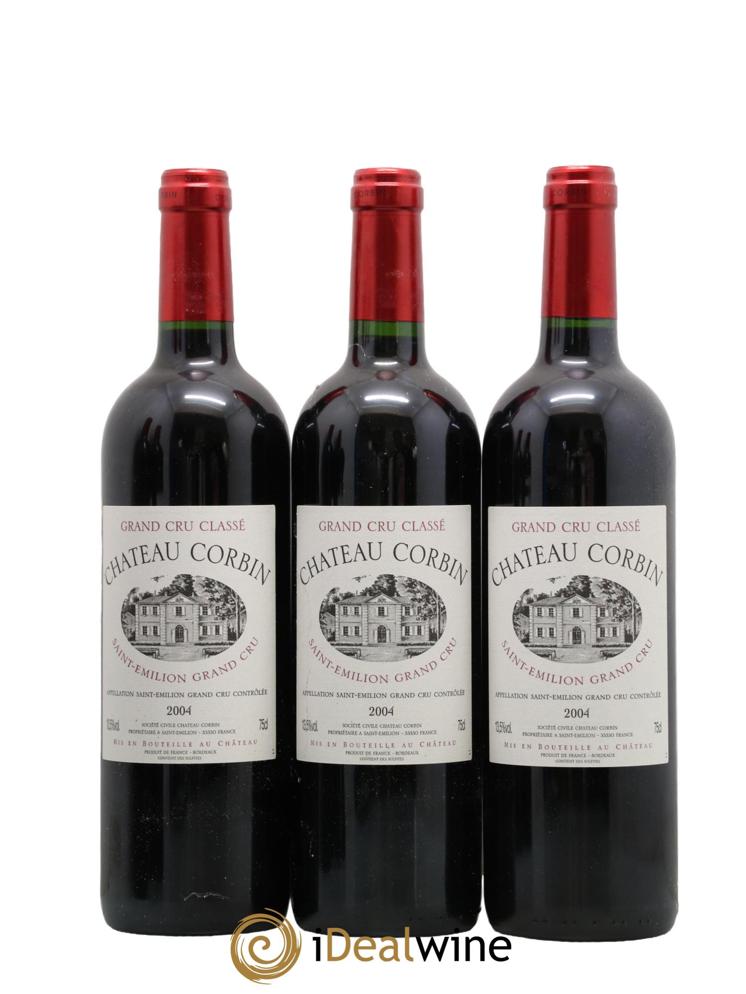 Château Corbin Grand Cru Classé 2004 - Lot de 12 bouteilles - 3
