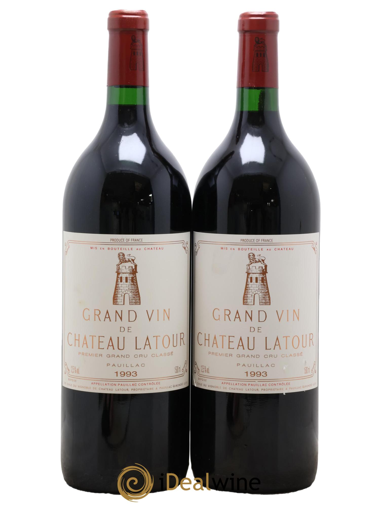 Château Latour 1er Grand Cru Classé 1993 - Posten von 2 Magnum - 0