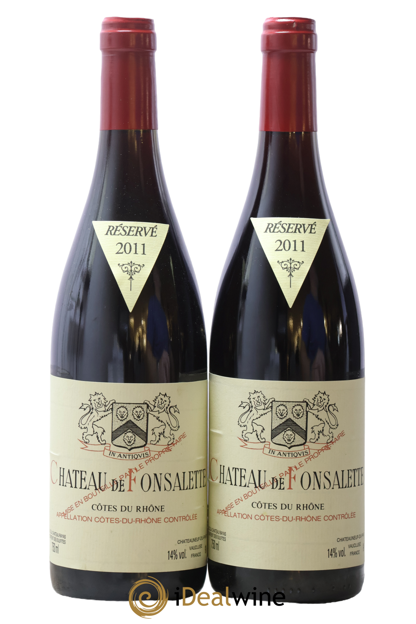Côtes-du-Rhône Château de Fonsalette Emmanuel Reynaud 2011 - Lotto di 2 bottiglie - 0