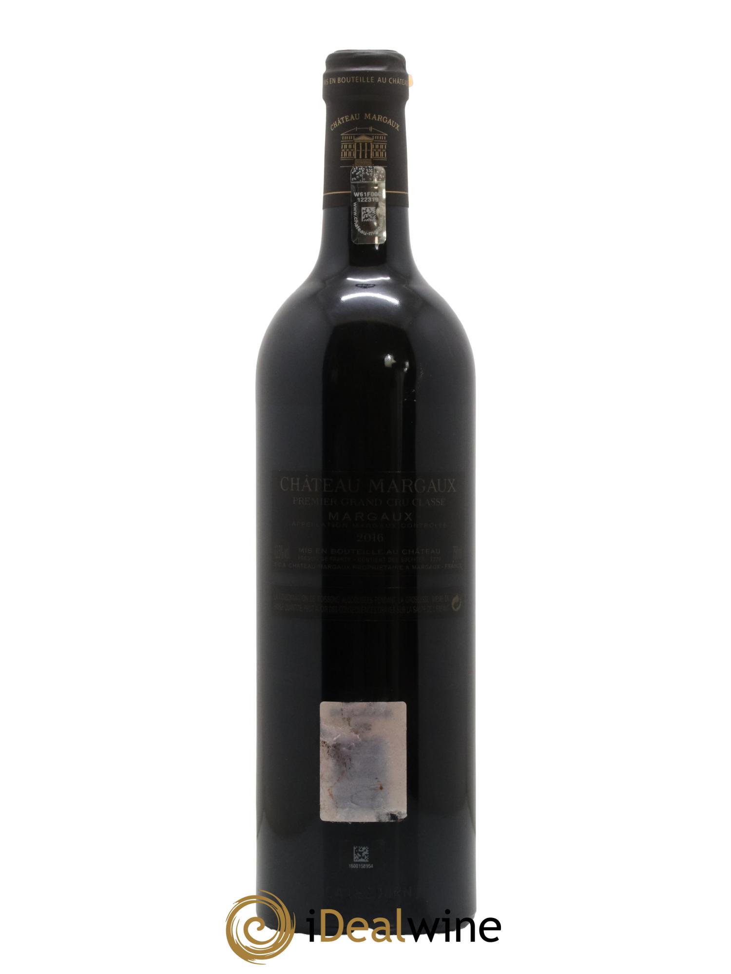 Château Margaux 1er Grand Cru Classé 2016 - Lot de 1 bouteille - 1