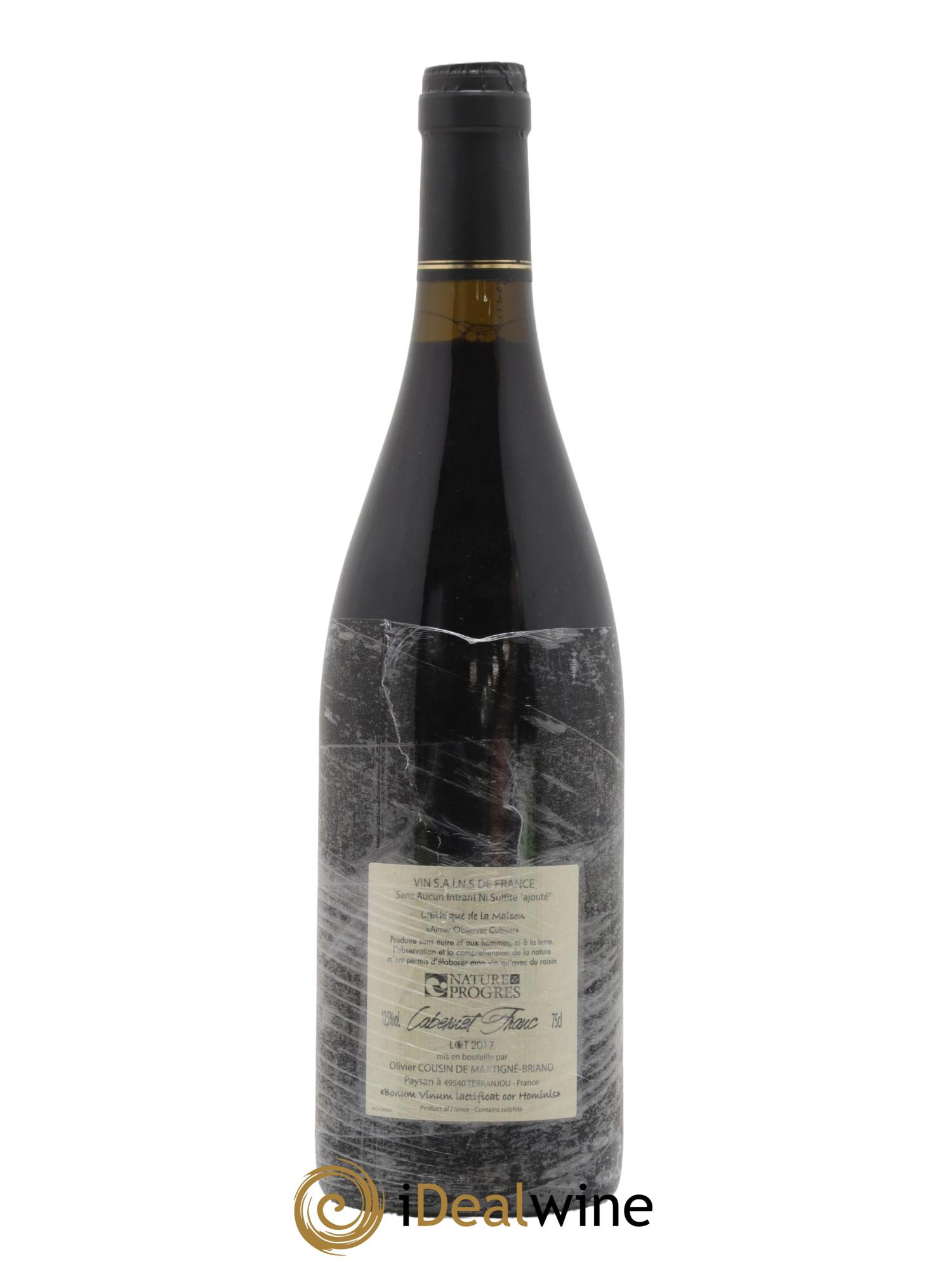 Vin de France Pur Breton Domaine Olivier Cousin 2017 - Lot de 1 bouteille - 1