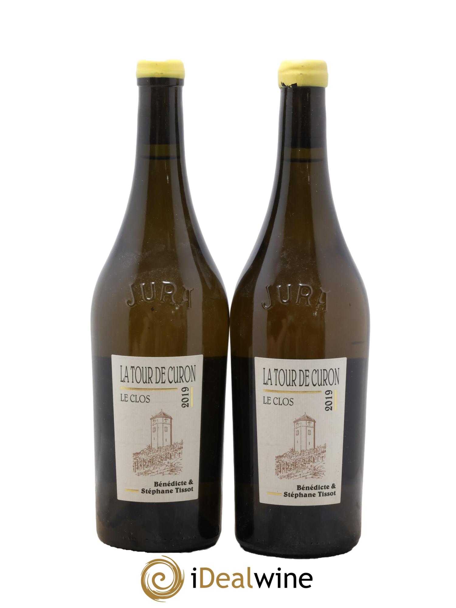 Arbois Chardonnay Le Clos de la Tour de Curon Bénédicte et Stéphane Tissot 2019 - Lot of 2 bottles - 0