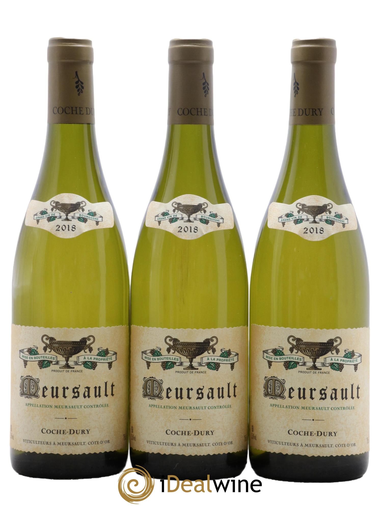 Meursault Coche Dury (Domaine) 2018 - Lot de 3 bouteilles - 0