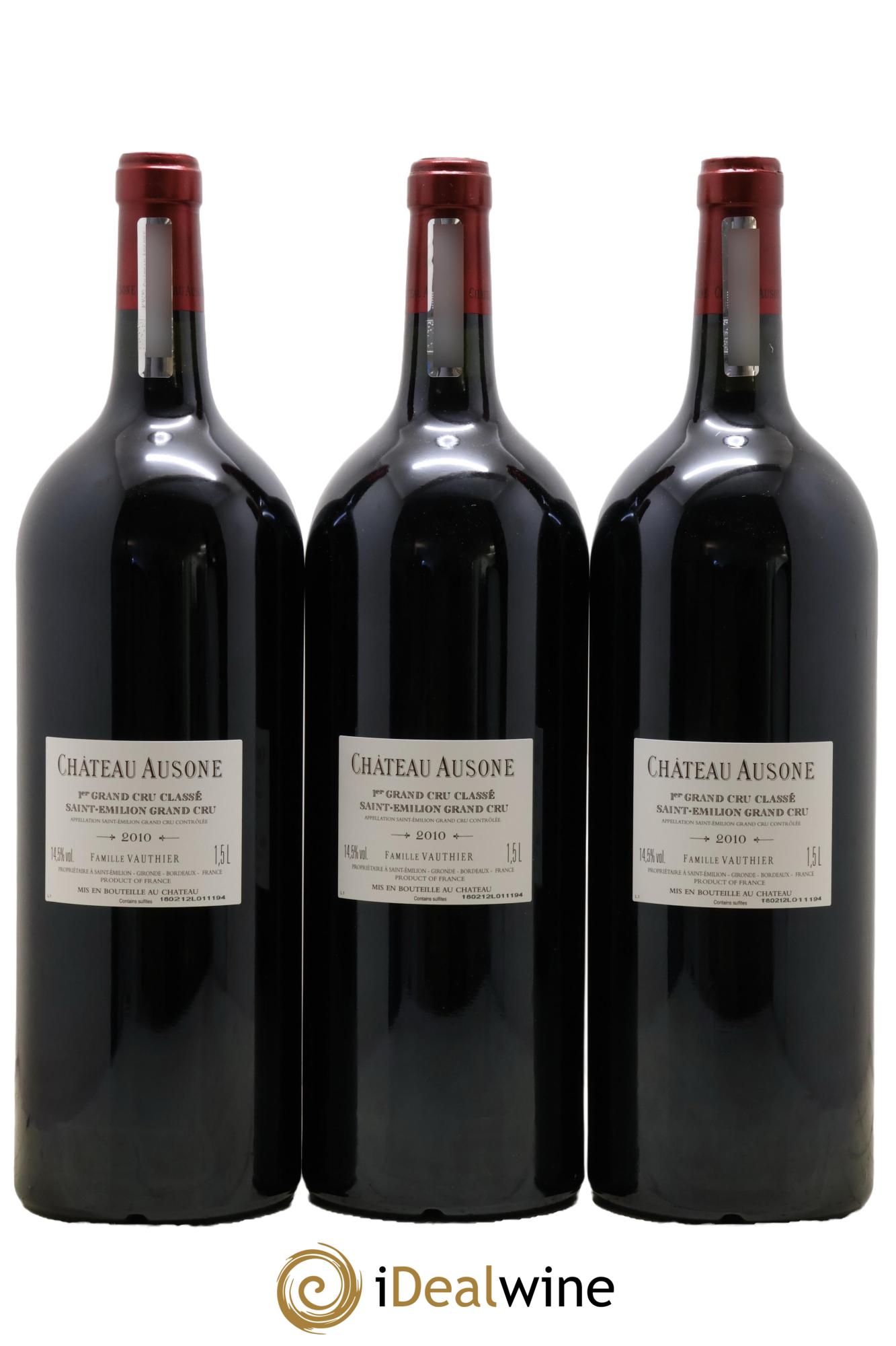 Château Ausone 1er Grand Cru Classé A 2010 - Lotto di 3 magnum - 1