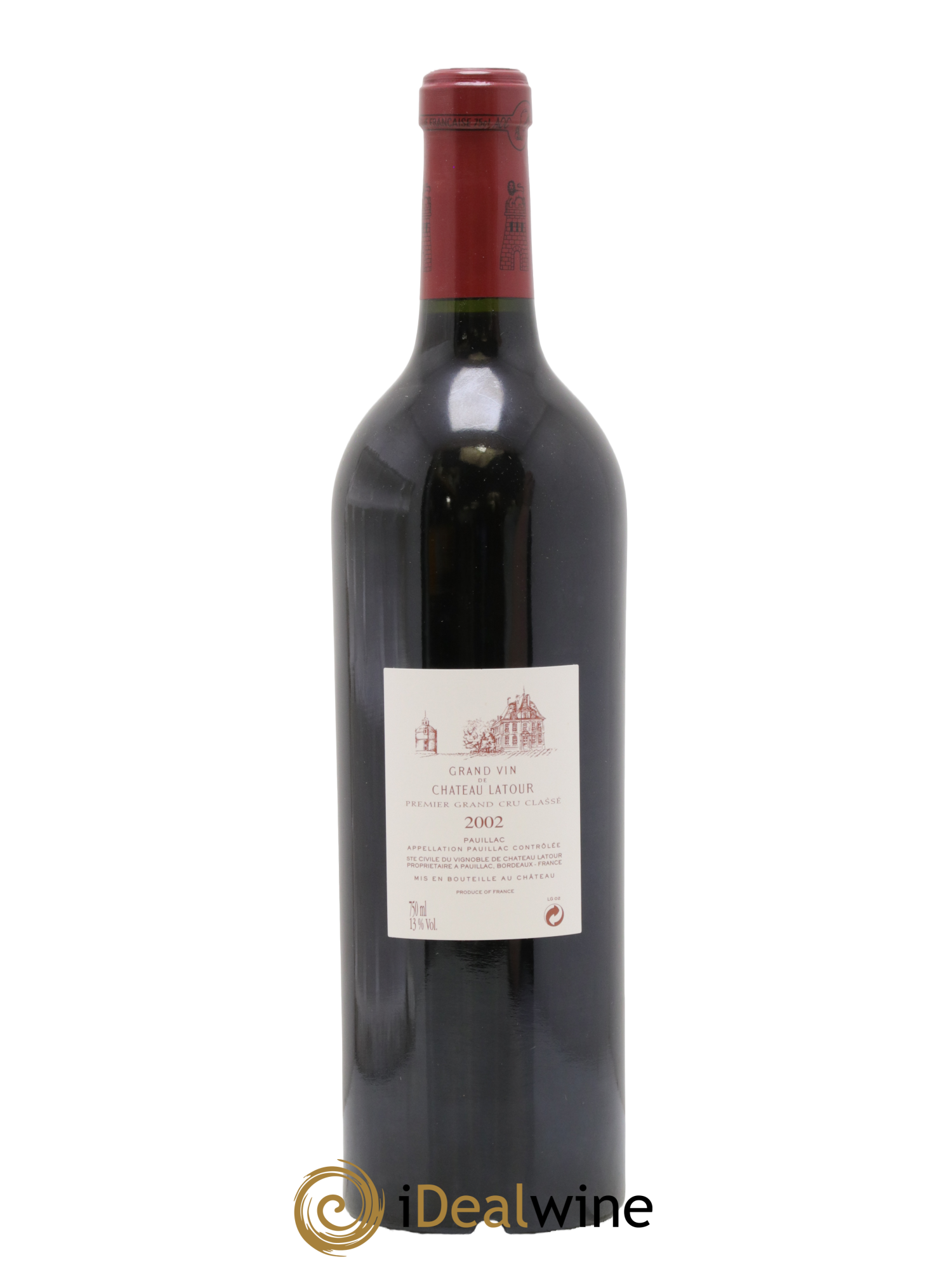 Château Latour 1er Grand Cru Classé 2002 - Lot de 1 bouteille - 1