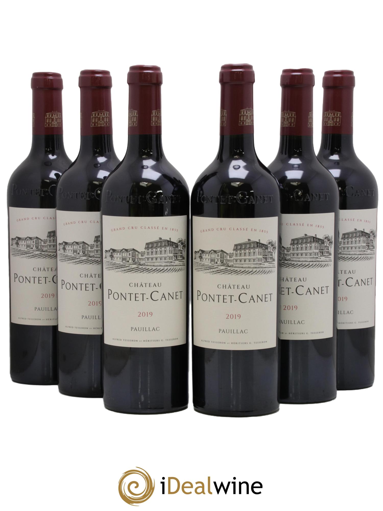Château Pontet Canet 5ème Grand Cru Classé  2019 - Lot de 6 bouteilles - 0