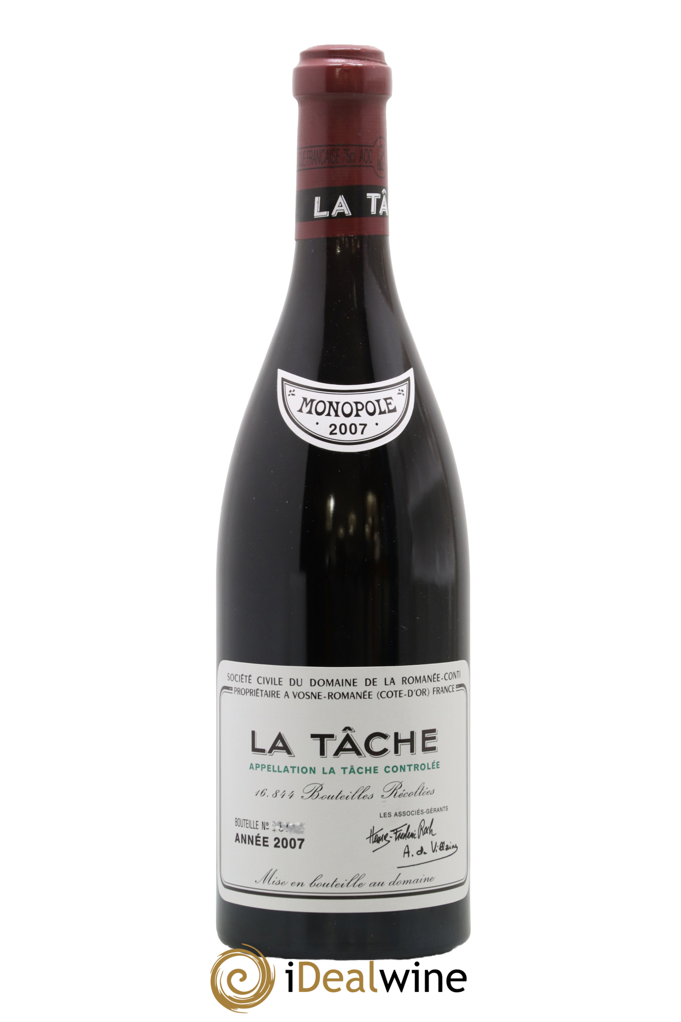 La Tâche Grand Cru Domaine de la Romanée-Conti 2007 - Posten von 1 Flasche - 0