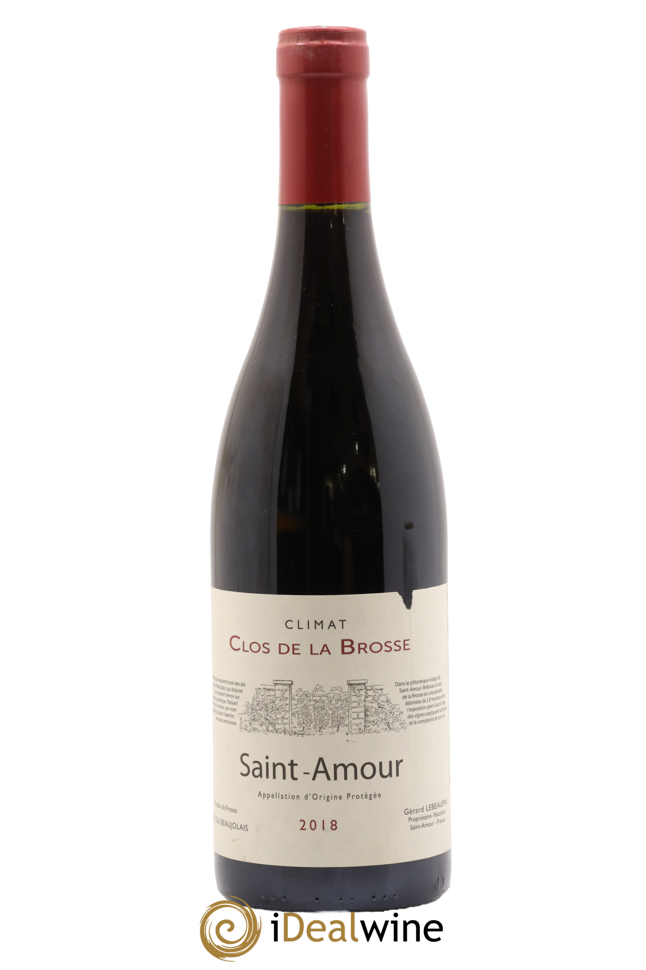 Saint-Amour Clos de la Brosse Gérard Lebeaupin 2018 - Lot de 1 bouteille - 0