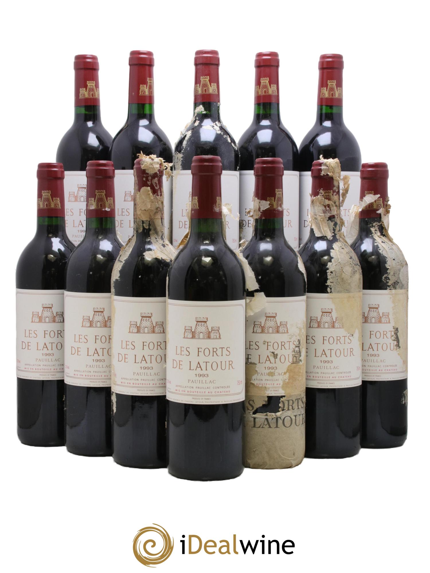 Les Forts de Latour Second Vin 1993 - Lot of 12 bottles - 0