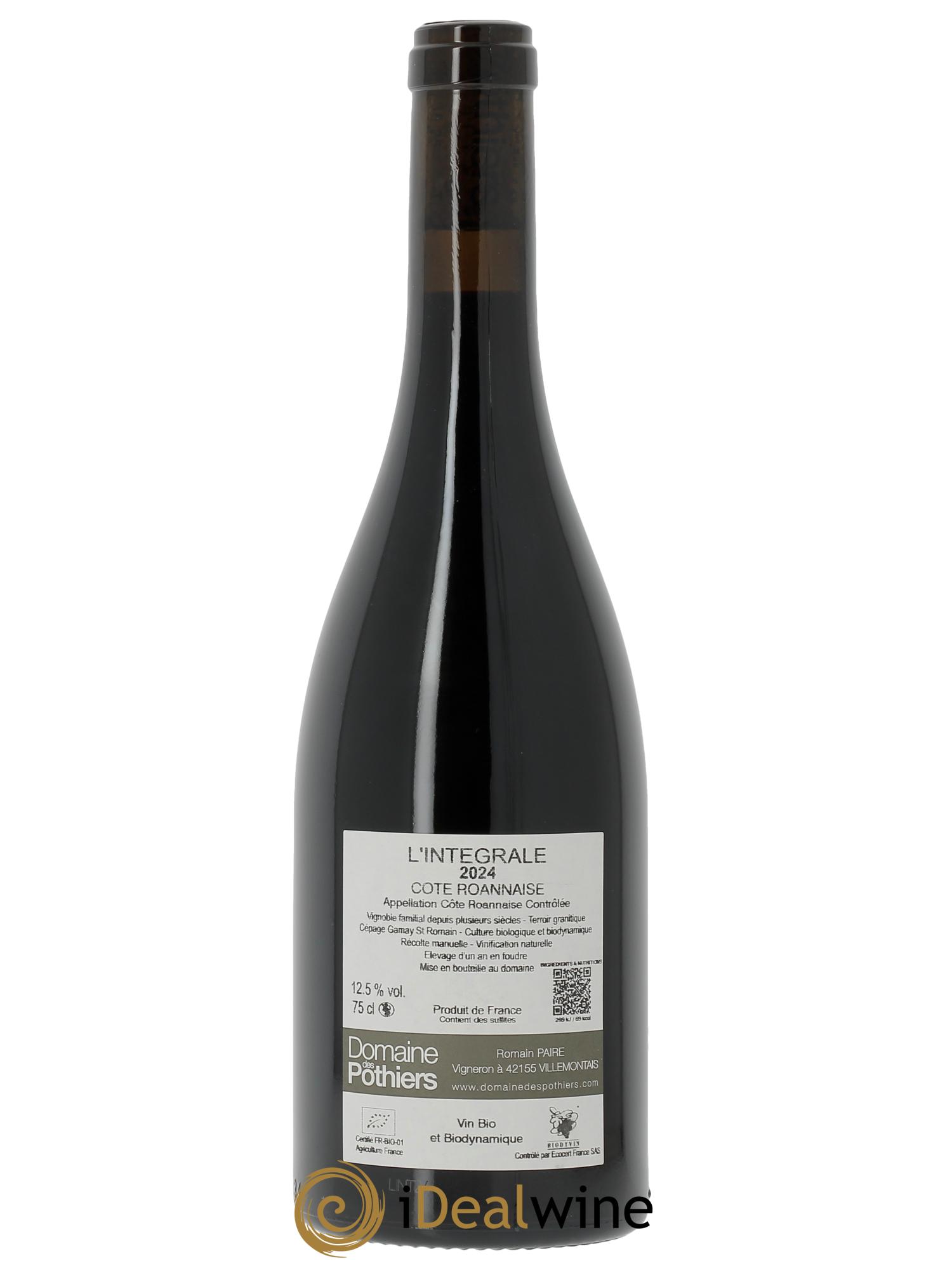 Côte Roannaise L'Intégrale Domaine des Pothiers  2024 - Lotto di 1 bottiglia - 1