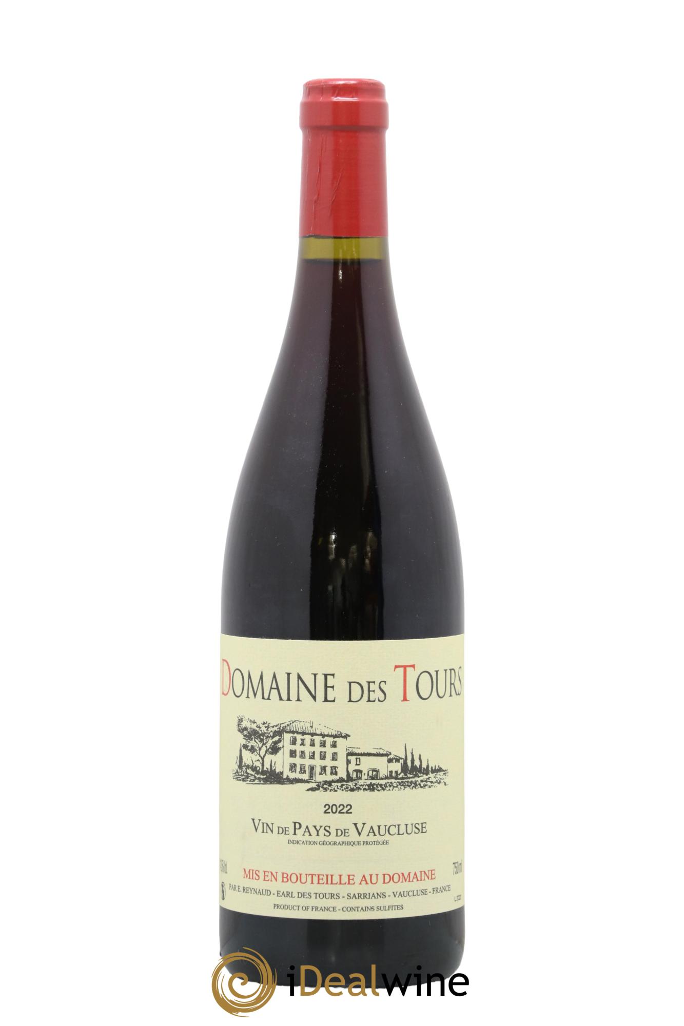 Vaucluse (Vin de Pays de Vaucluse) Domaine des Tours Emmanuel Reynaud 2022 - Lot of 1 bottle - 0