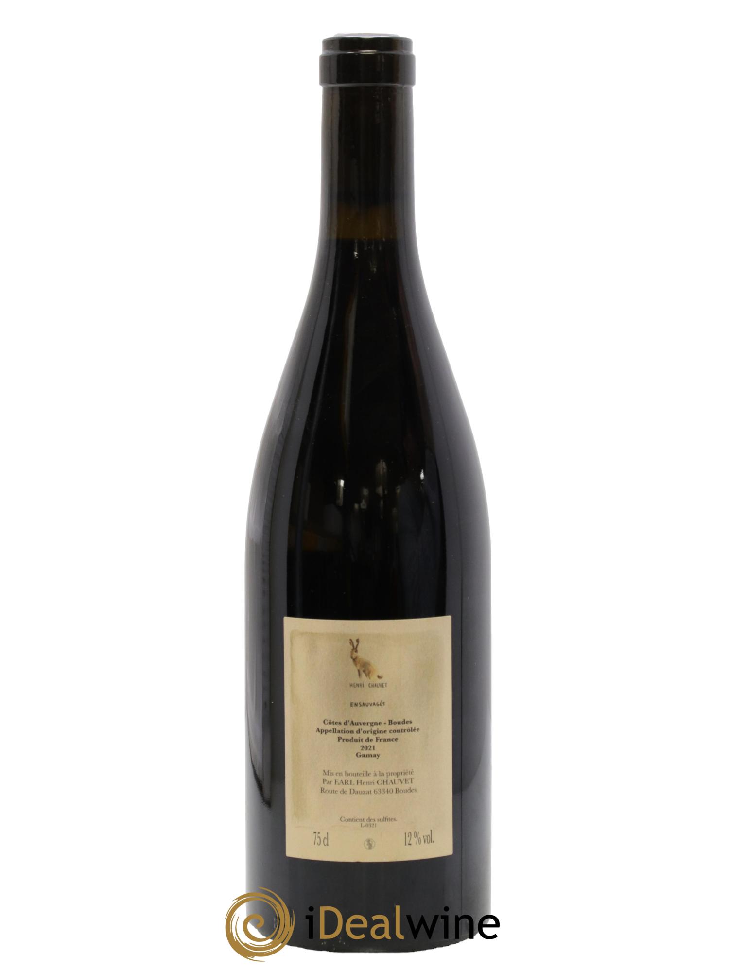 Côtes d'Auvergne Ensauvagés Henri Chauvet 2021 - Lot of 1 bottle - 1