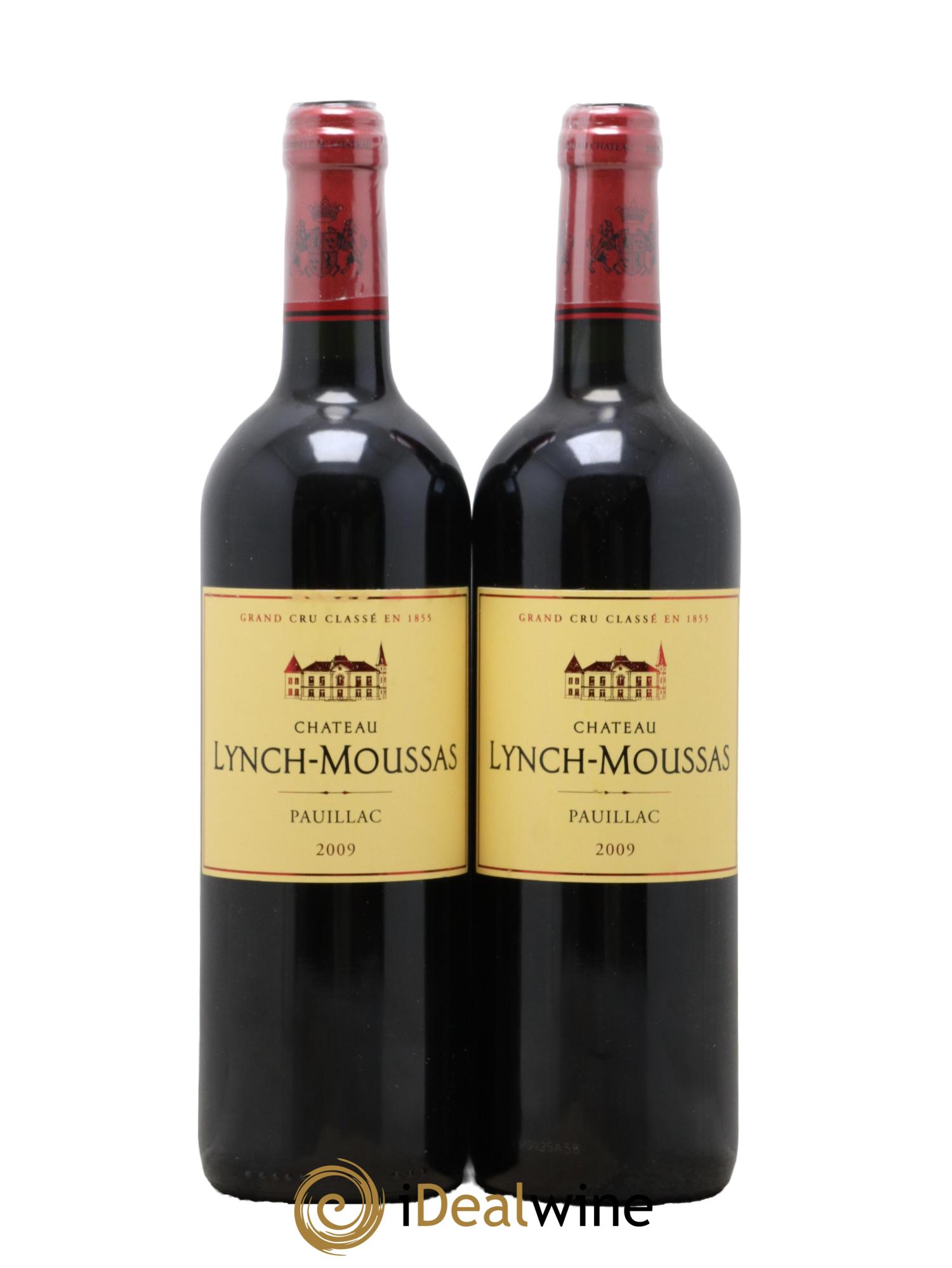 Château Lynch Moussas 5ème Grand Cru Classé 2009 - Lot of 2 bottles - 0
