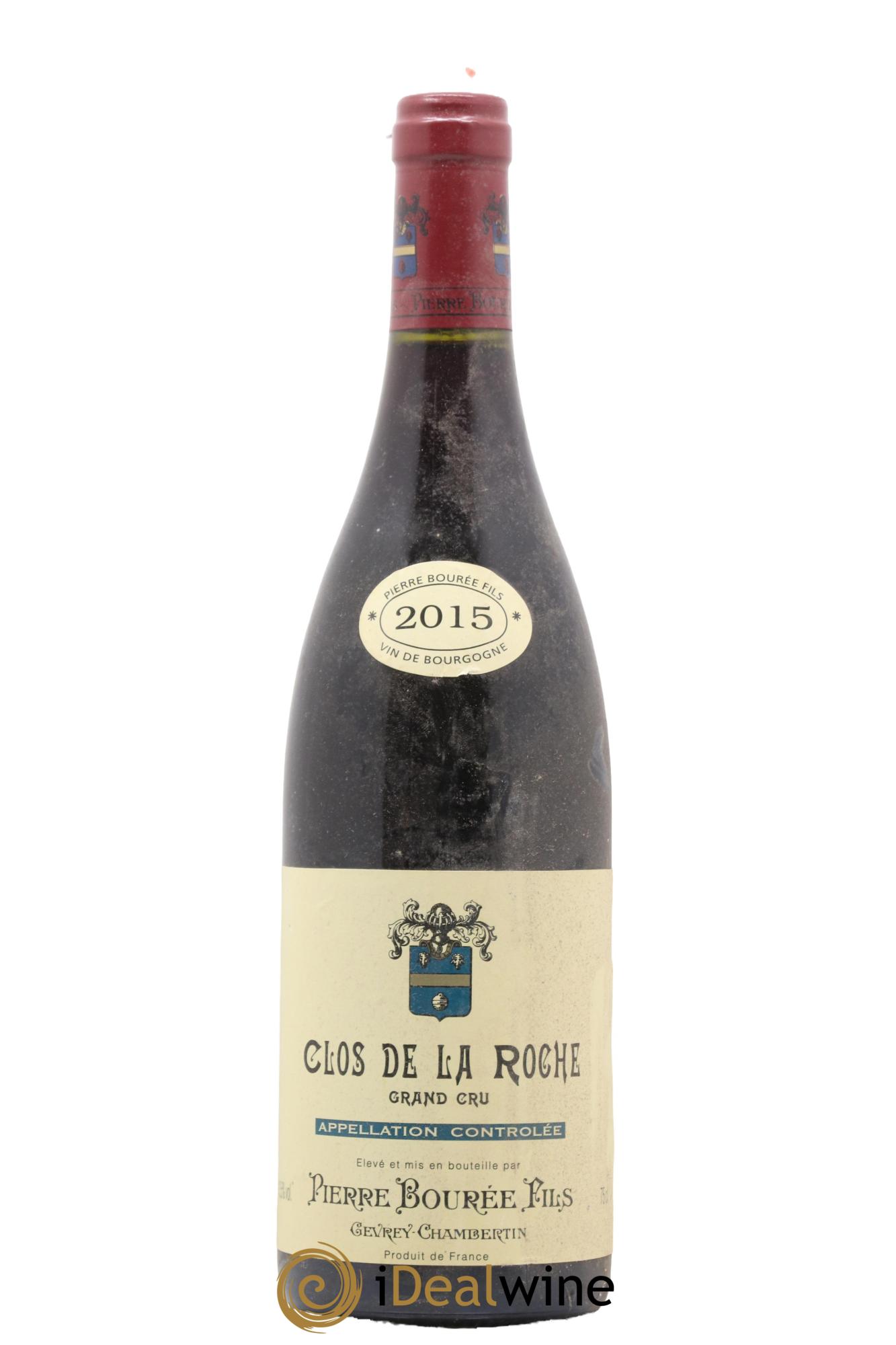 Clos de la Roche Grand Cru Domaine Pierre Bourée Fils 2015 - Lot de 1 bouteille - 0