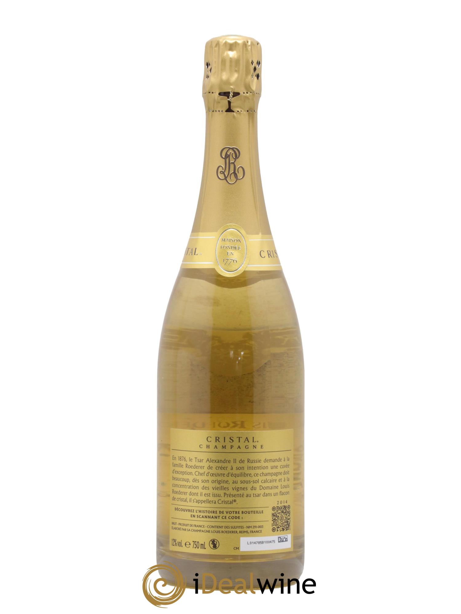 Cristal Louis Roederer 2014 - Lotto di 1 bottiglia - 1